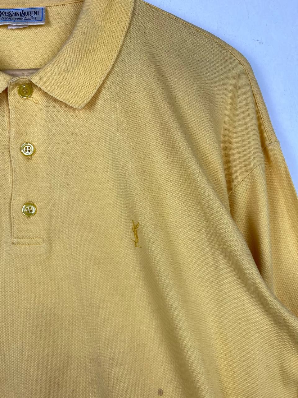 Vintage Vintage Rare Yves Saint Lauren Long Sleeves Polo Tshirt Size US XL / EU 56 / 4 - 3 Thumbnail