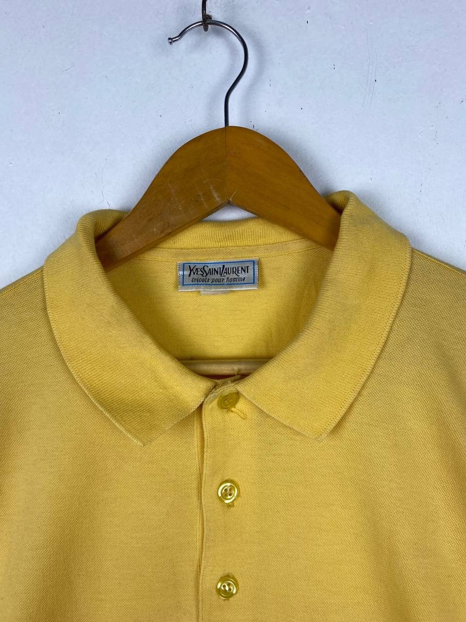 Vintage Vintage Rare Yves Saint Lauren Long Sleeves Polo Tshirt Size US XL / EU 56 / 4 - 2 Thumbnail