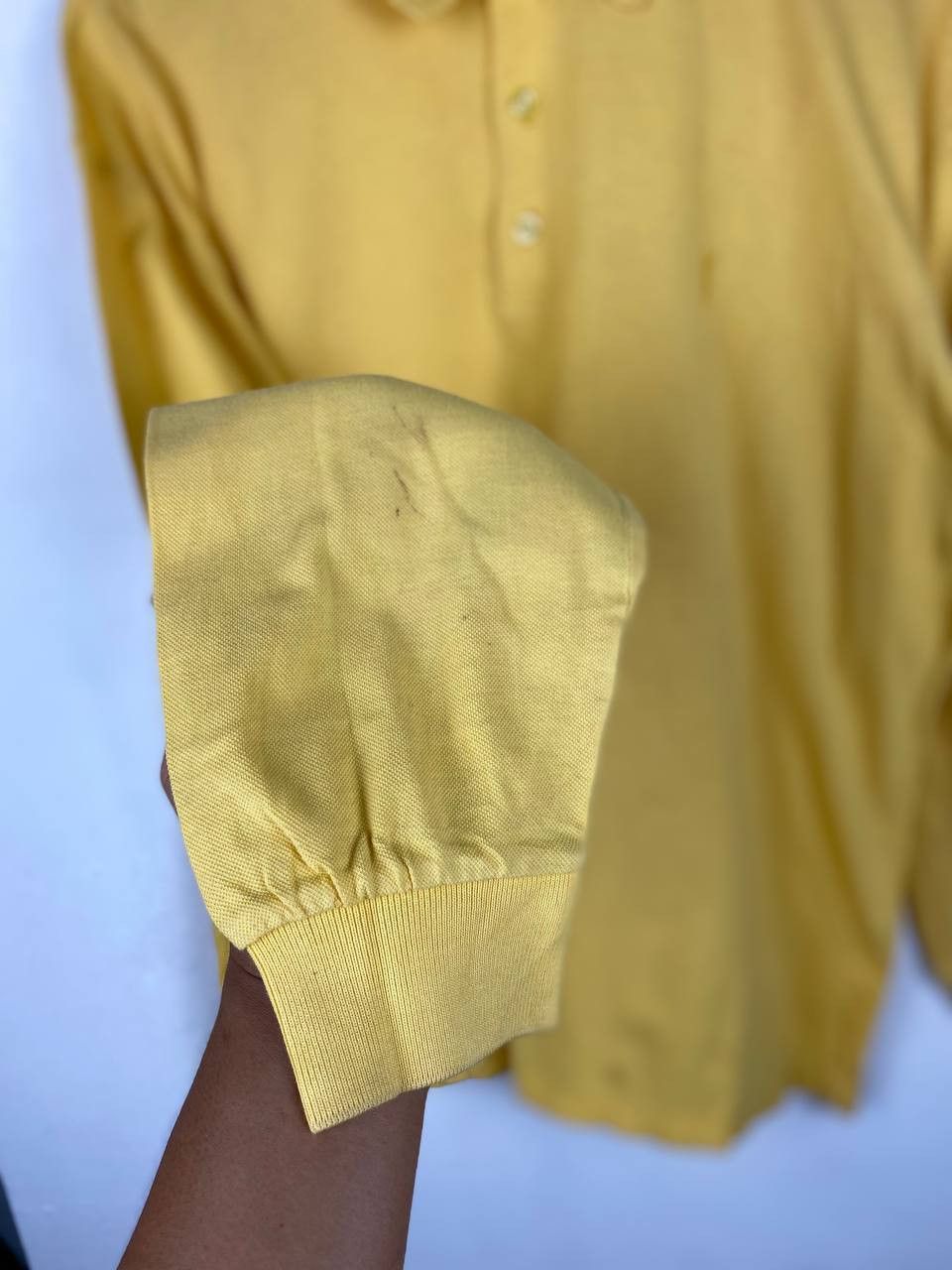 Vintage Vintage Rare Yves Saint Lauren Long Sleeves Polo Tshirt Size US XL / EU 56 / 4 - 6 Thumbnail