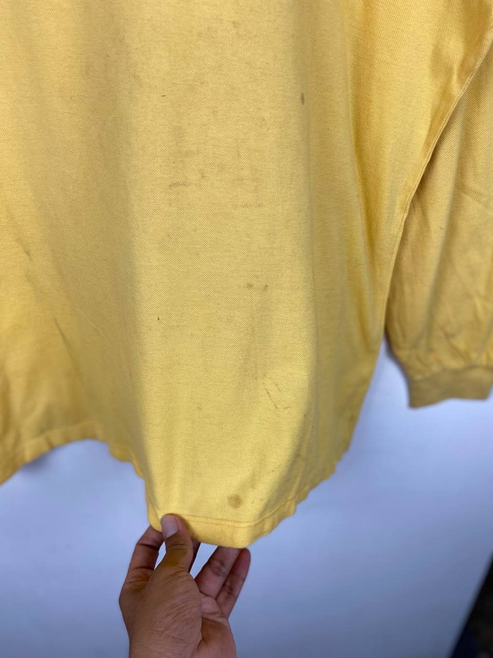 Vintage Vintage Rare Yves Saint Lauren Long Sleeves Polo Tshirt Size US XL / EU 56 / 4 - 5 Thumbnail