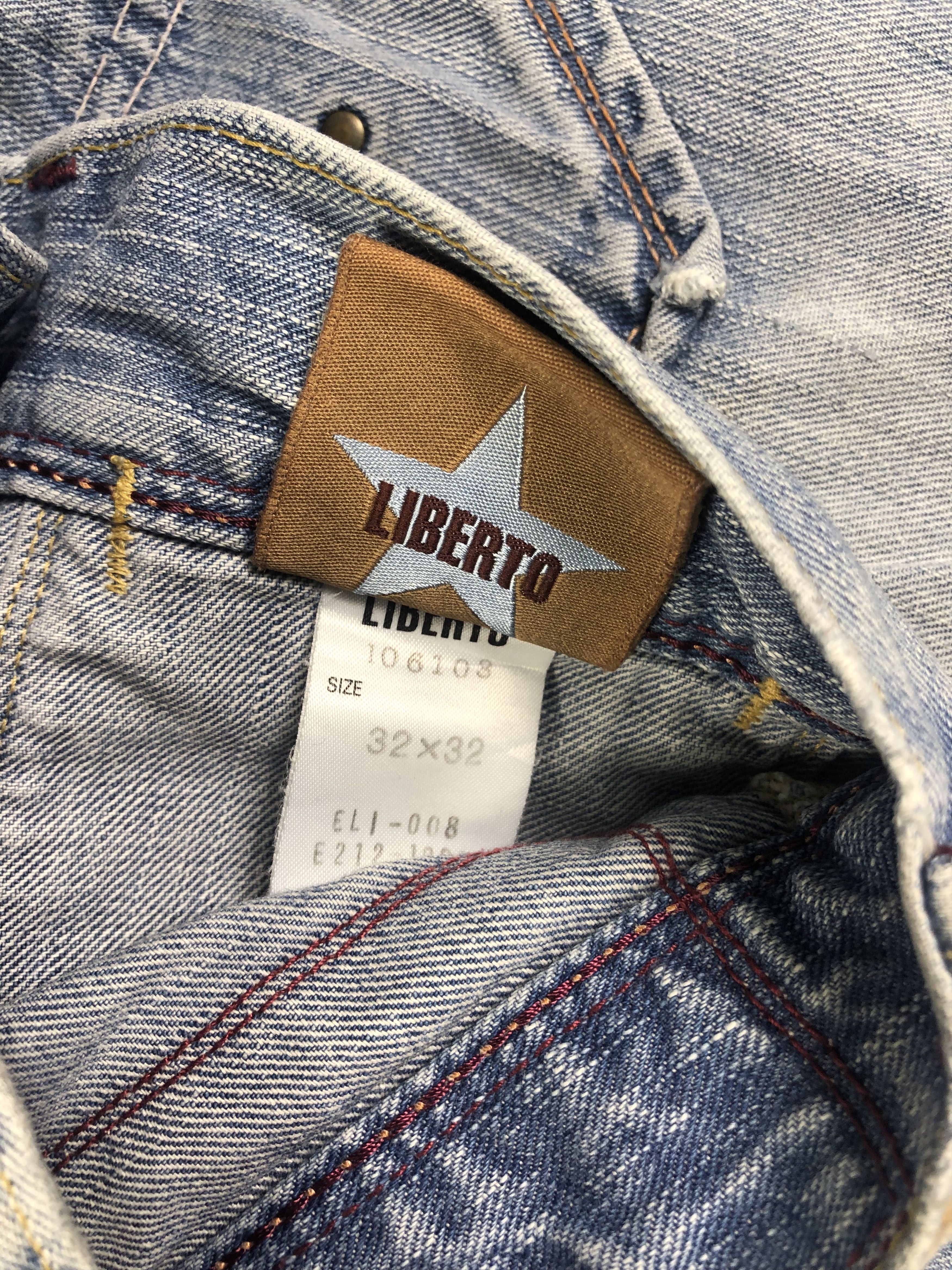 Japanese Brand Liberto Denim Jeans 34x32 Size US 34 / EU 50 - 6 Thumbnail