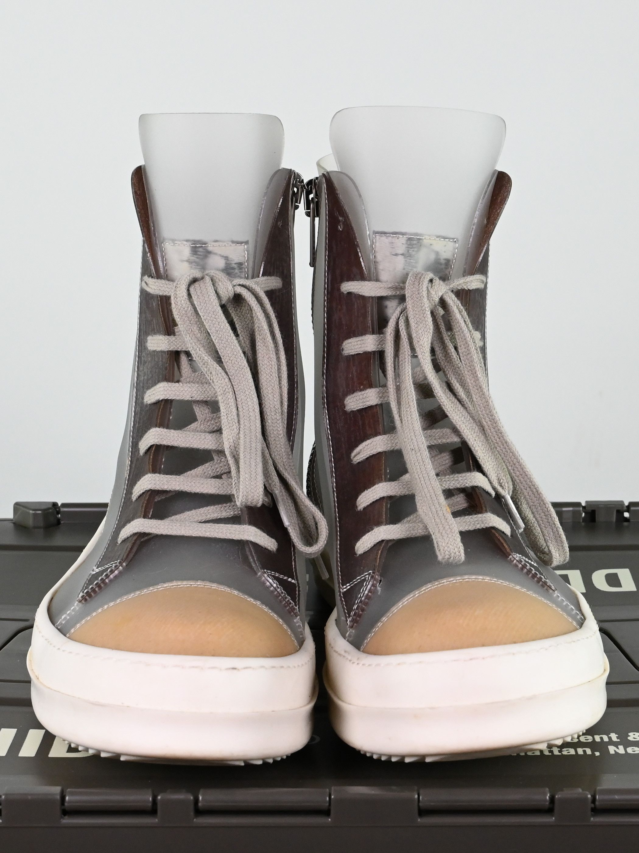 Rick Owens Rick Owens Recycled PVC Plastic Ramones - Size 45 Size US 11 / EU 44 - 2 Thumbnail