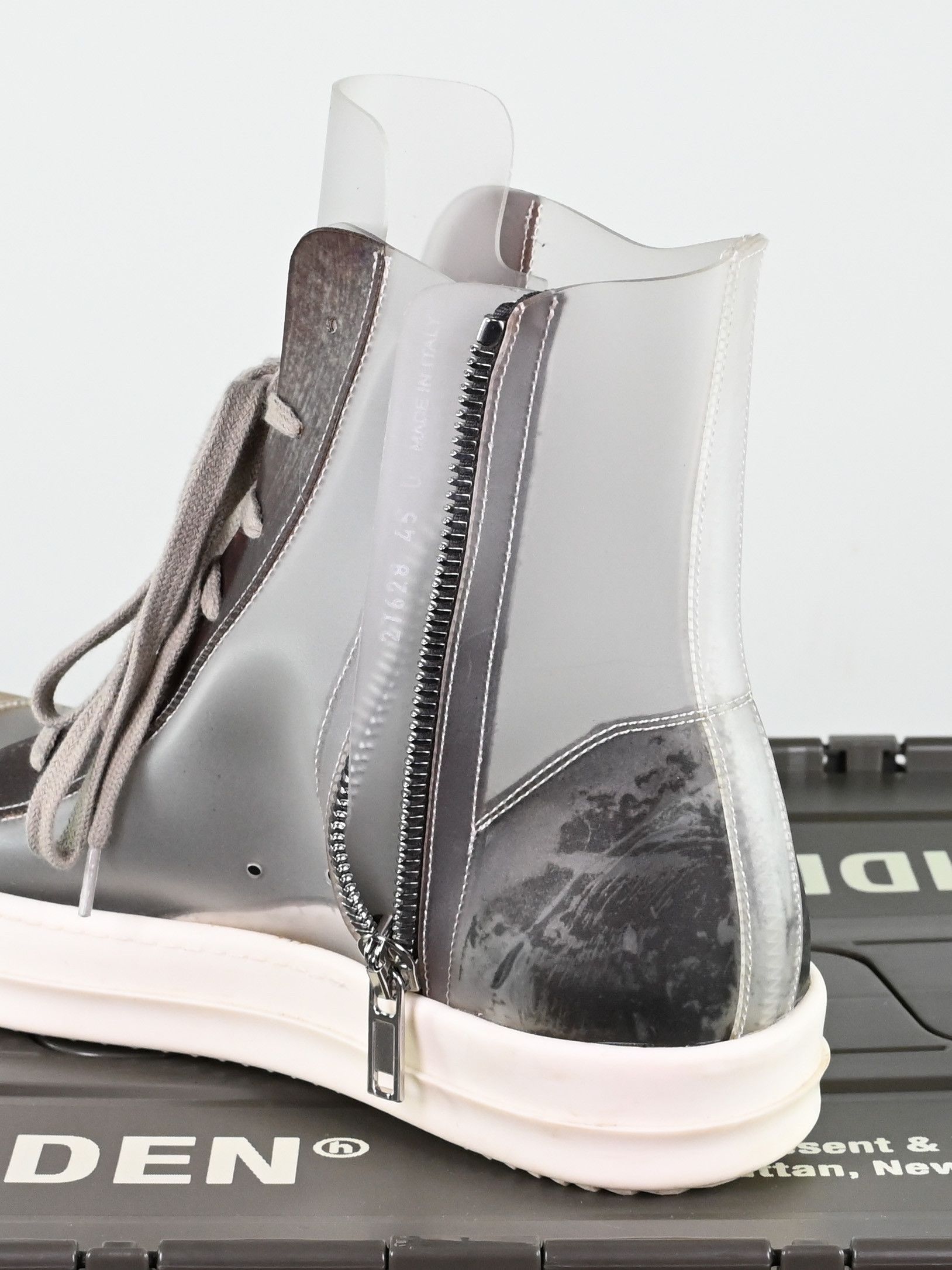Rick Owens Rick Owens Recycled PVC Plastic Ramones - Size 45 Size US 11 / EU 44 - 12 Thumbnail