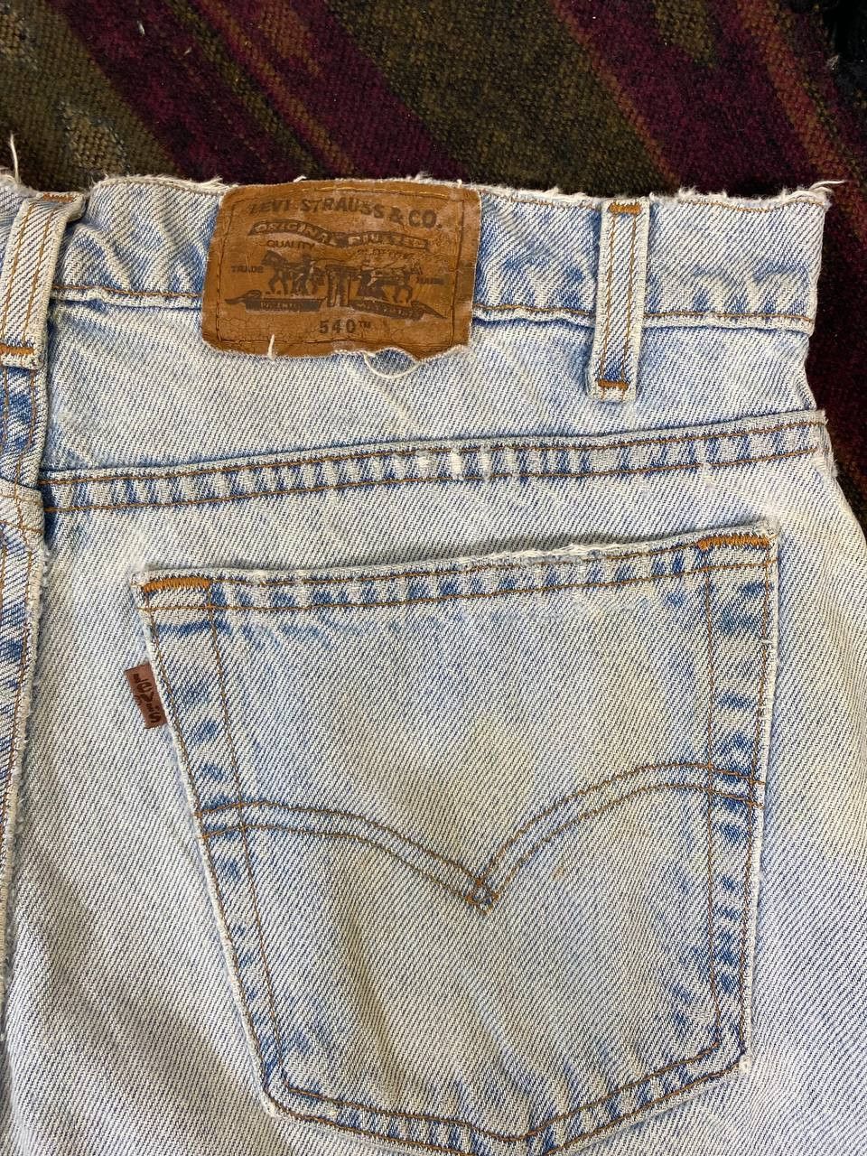 Levi's vintage levis 540 orange tab denim made in usa distressed Size US 34 / EU 50 - 5 Thumbnail