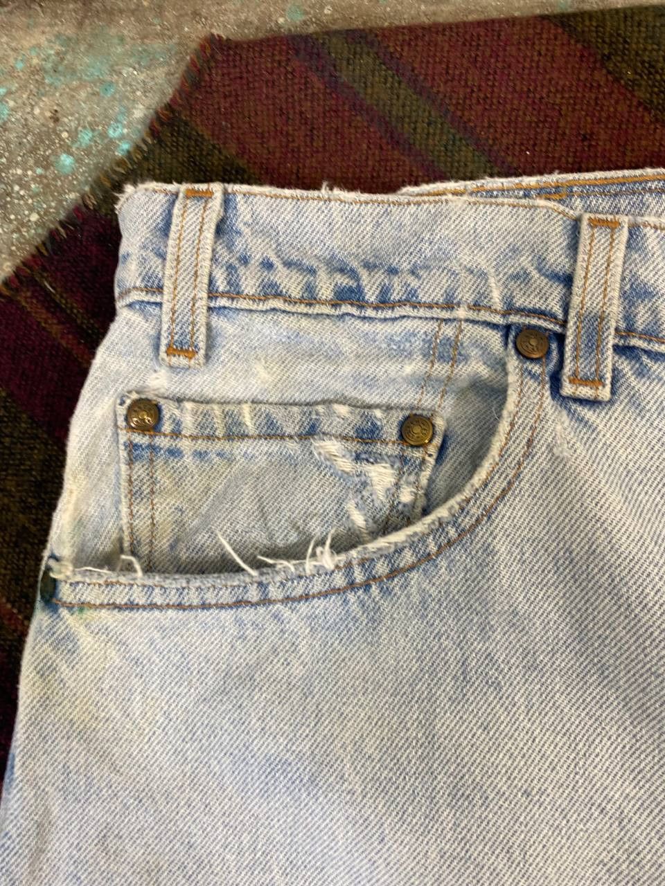 Levi's vintage levis 540 orange tab denim made in usa distressed Size US 34 / EU 50 - 9 Thumbnail