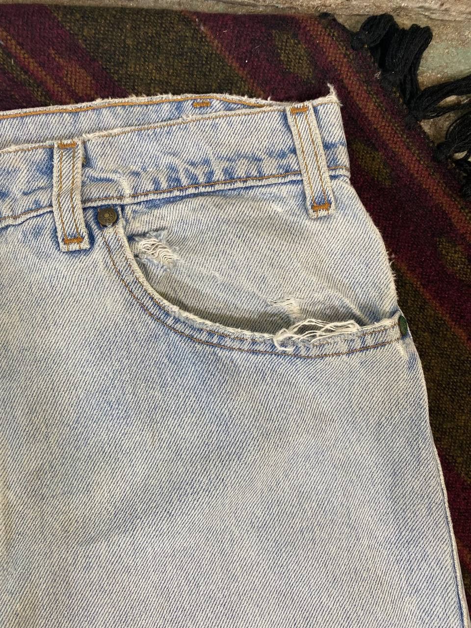Levi's vintage levis 540 orange tab denim made in usa distressed Size US 34 / EU 50 - 8 Thumbnail