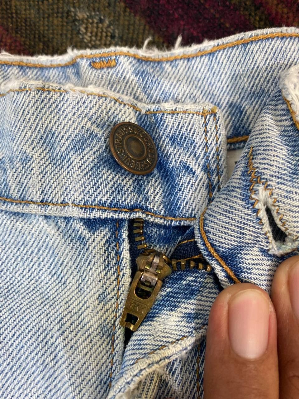 Levi's vintage levis 540 orange tab denim made in usa distressed Size US 34 / EU 50 - 12 Thumbnail