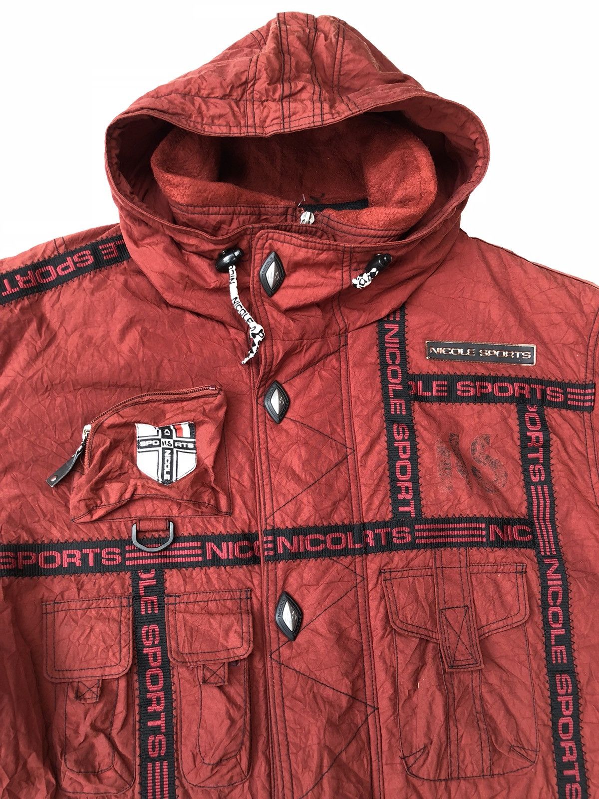 Japanese Brand Nicole Sports Multi/Tactical Hooded Winter Jacket Size US L / EU 52-54 / 3 - 6 Thumbnail
