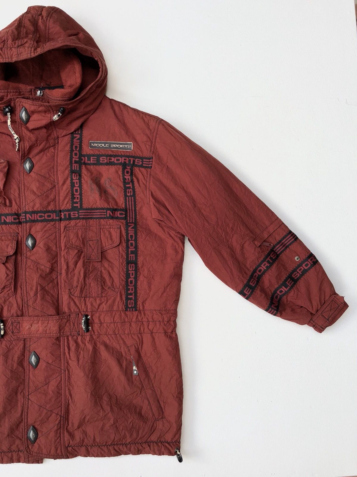 Japanese Brand Nicole Sports Multi/Tactical Hooded Winter Jacket Size US L / EU 52-54 / 3 - 4 Thumbnail