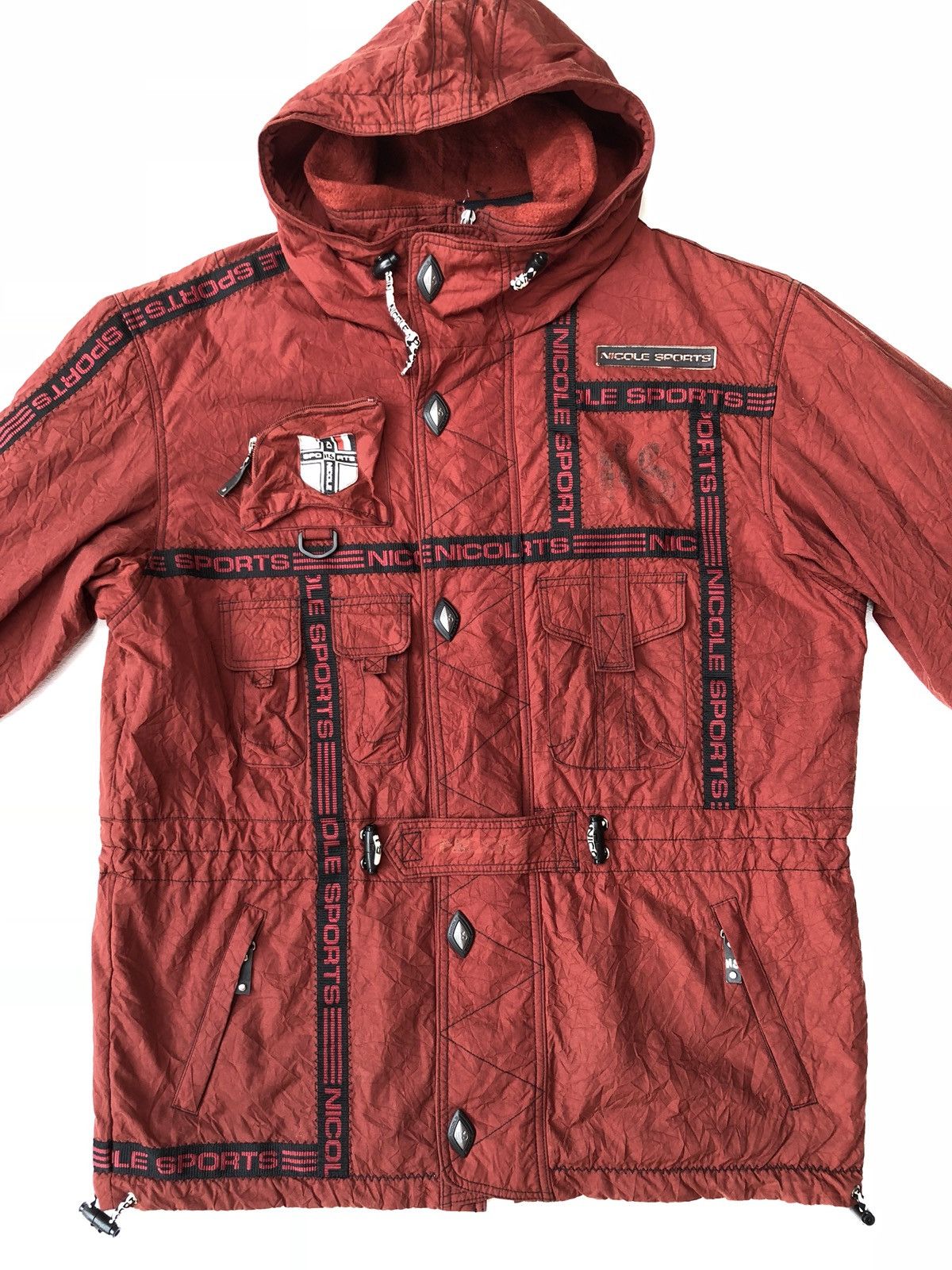 Japanese Brand Nicole Sports Multi/Tactical Hooded Winter Jacket Size US L / EU 52-54 / 3 - 1 Thumbnail