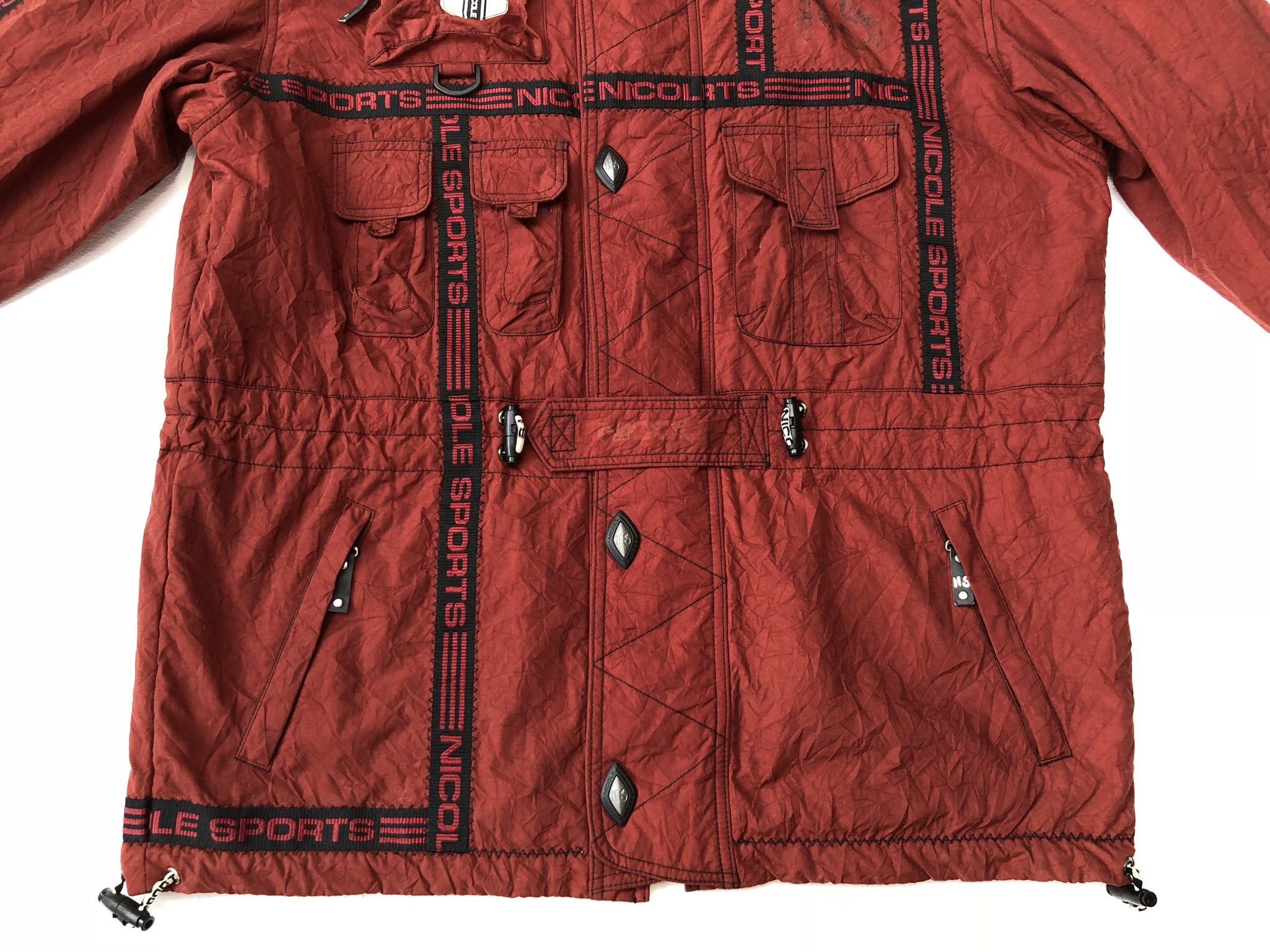 Japanese Brand Nicole Sports Multi/Tactical Hooded Winter Jacket Size US L / EU 52-54 / 3 - 5 Thumbnail
