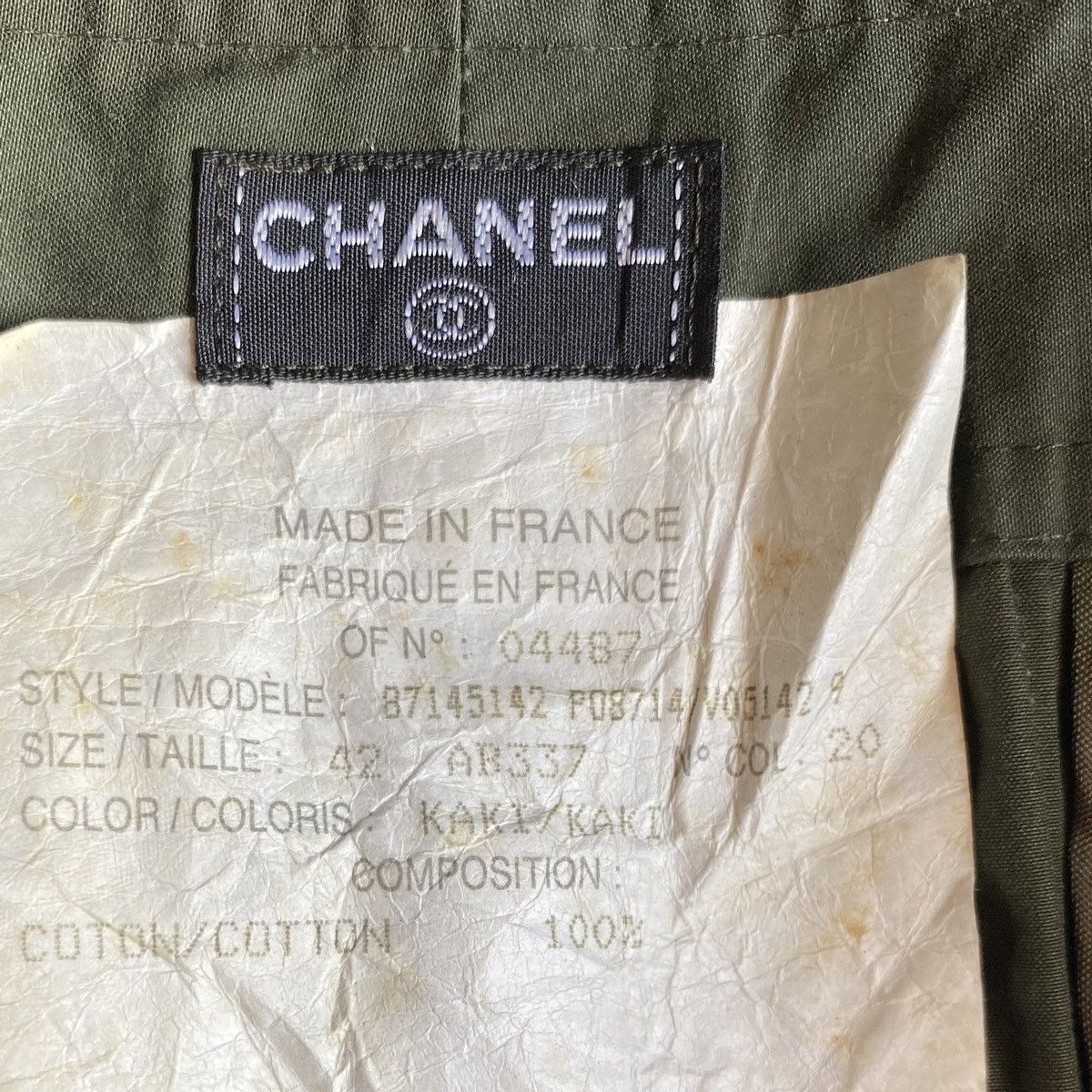 Chanel Vintage Chanel Fall96 Khaki Cargo Pants Size US 28 / EU 44 - 9 Thumbnail