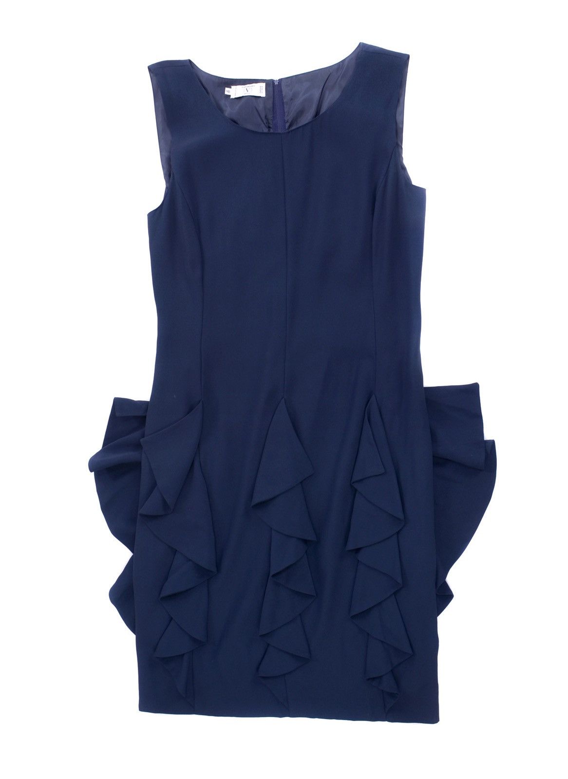 Valentino × Vintage Vintage Valentino Navy Sleeveless Dress Size M / US 6-8 / IT 42-44 - 1 Thumbnail