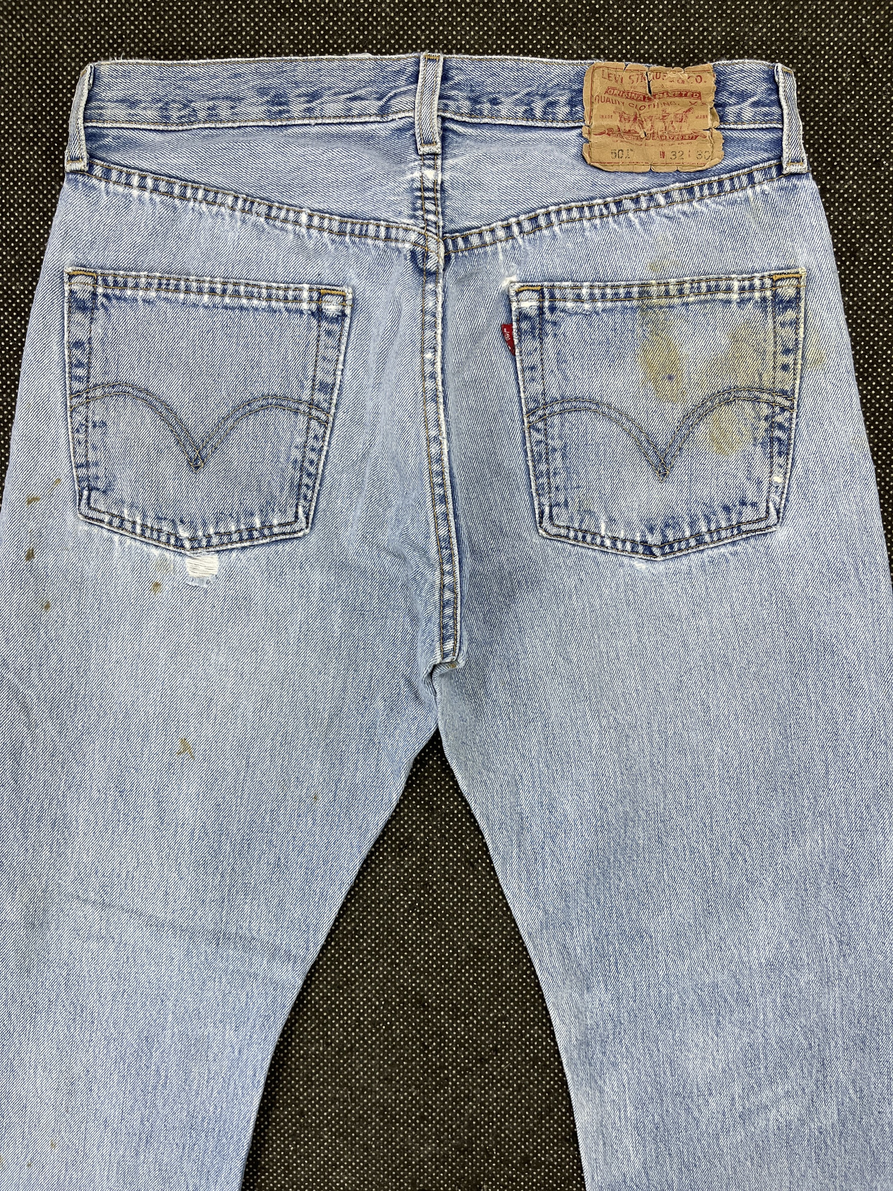Levi's Vintage Levis 501 Distressed Jeans - J690 Size US 32 / EU 48 - 4 Thumbnail