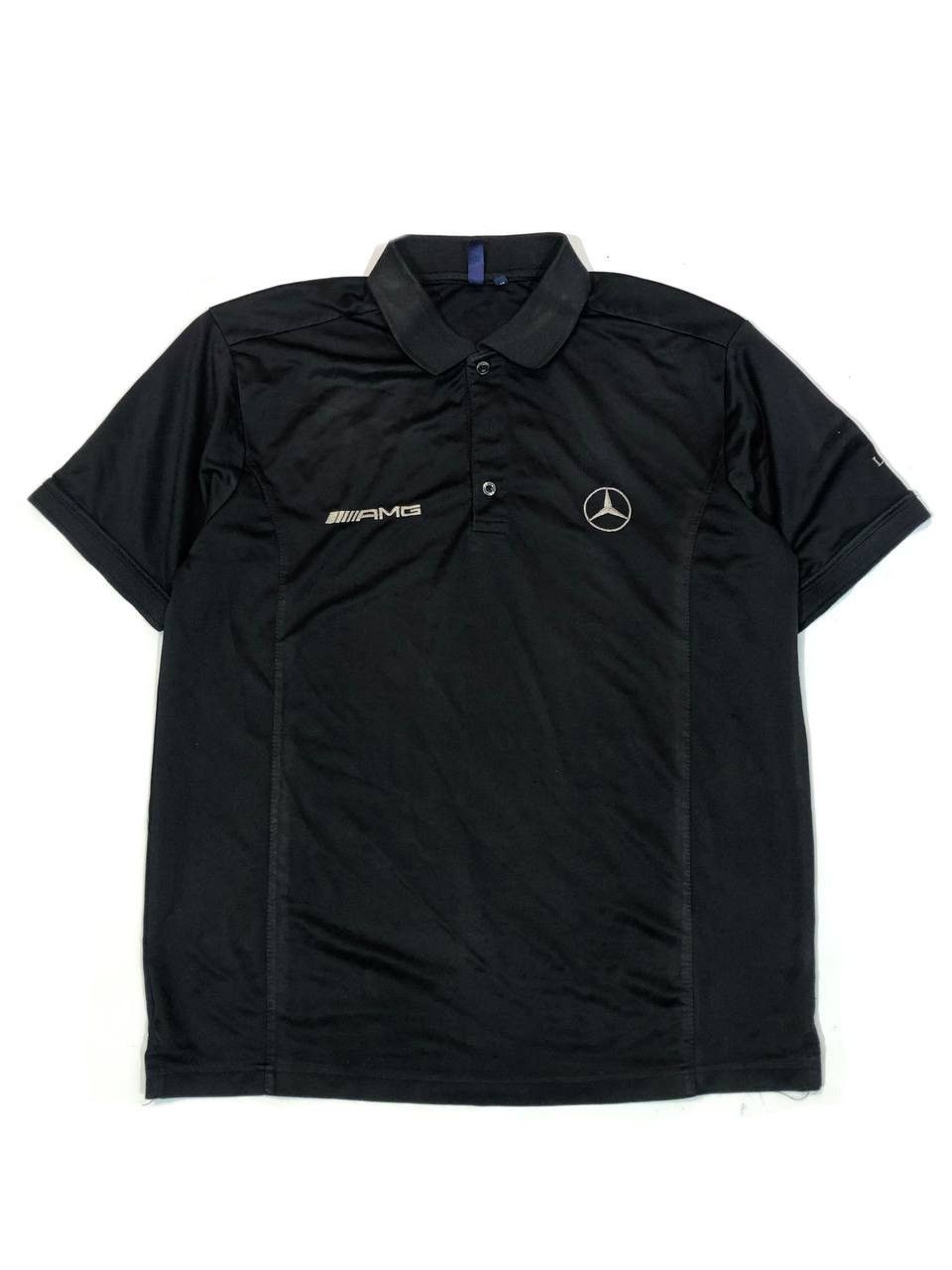 Mercedes-Benz × Vintage Mercedes AMG Polo T Shirt Racing Vintage Size US M / EU 48-50 / 2 - 1 Thumbnail