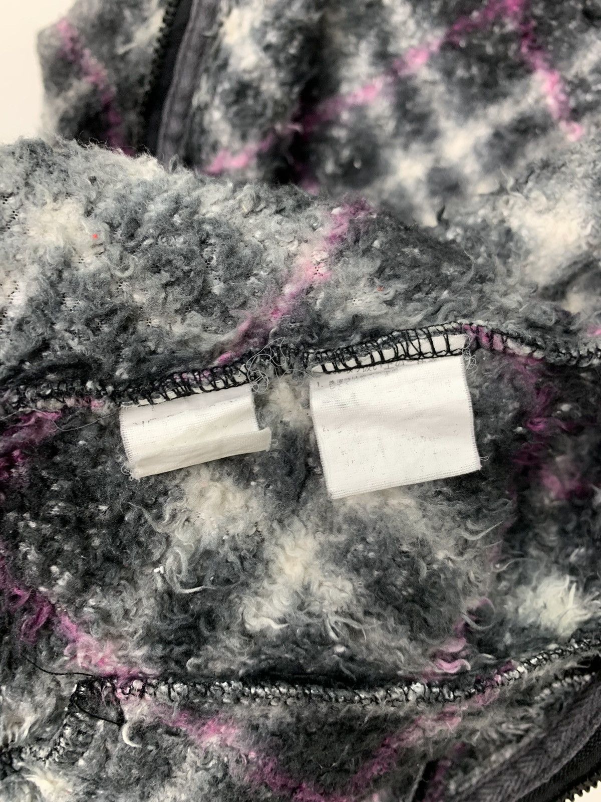 Japanese Brand Plaid Checkered Allover Fullprinted Fur Sherpa Vest Jacket Size S / US 4 / IT 40 - 19 Thumbnail