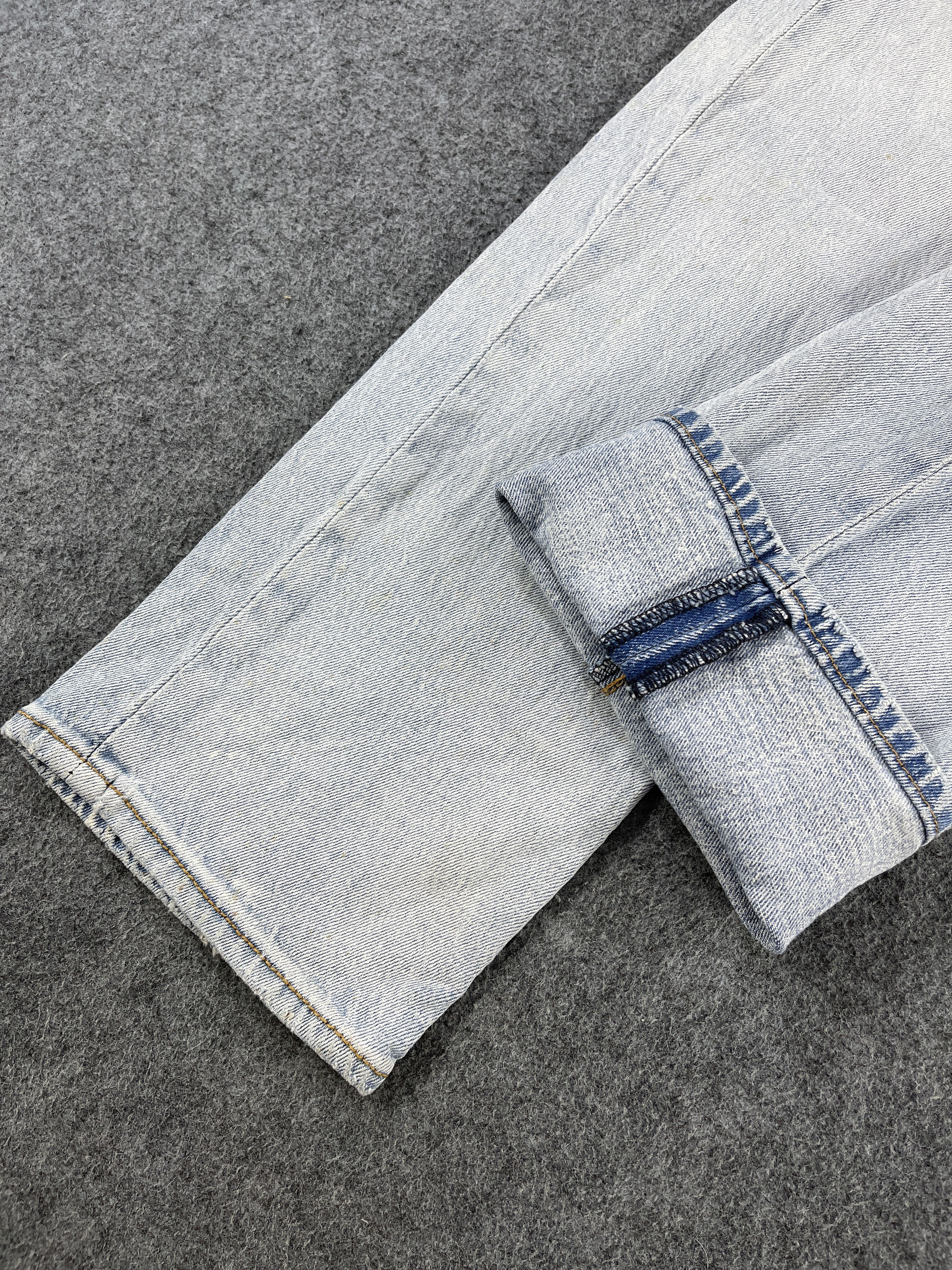 Levi's Vintage Levis 501 Distressed Light Wash Jeans - J201 Size US 33 - 5 Thumbnail