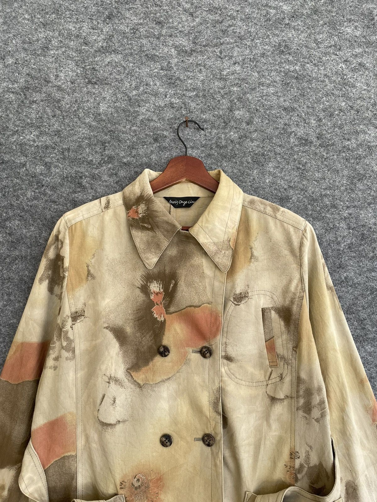 Japanese Brand × Vintage TROIS ONZE CINO OVERPRINTED JACKET Size US L / EU 52-54 / 3 - 2 Thumbnail