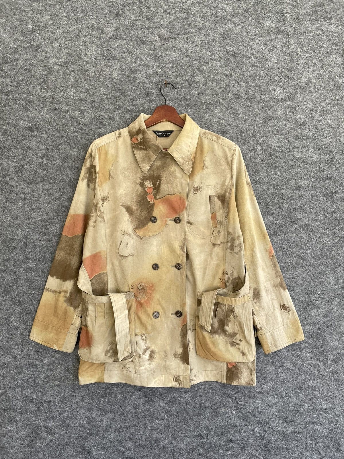 Japanese Brand × Vintage TROIS ONZE CINO OVERPRINTED JACKET Size US L / EU 52-54 / 3 - 1 Thumbnail