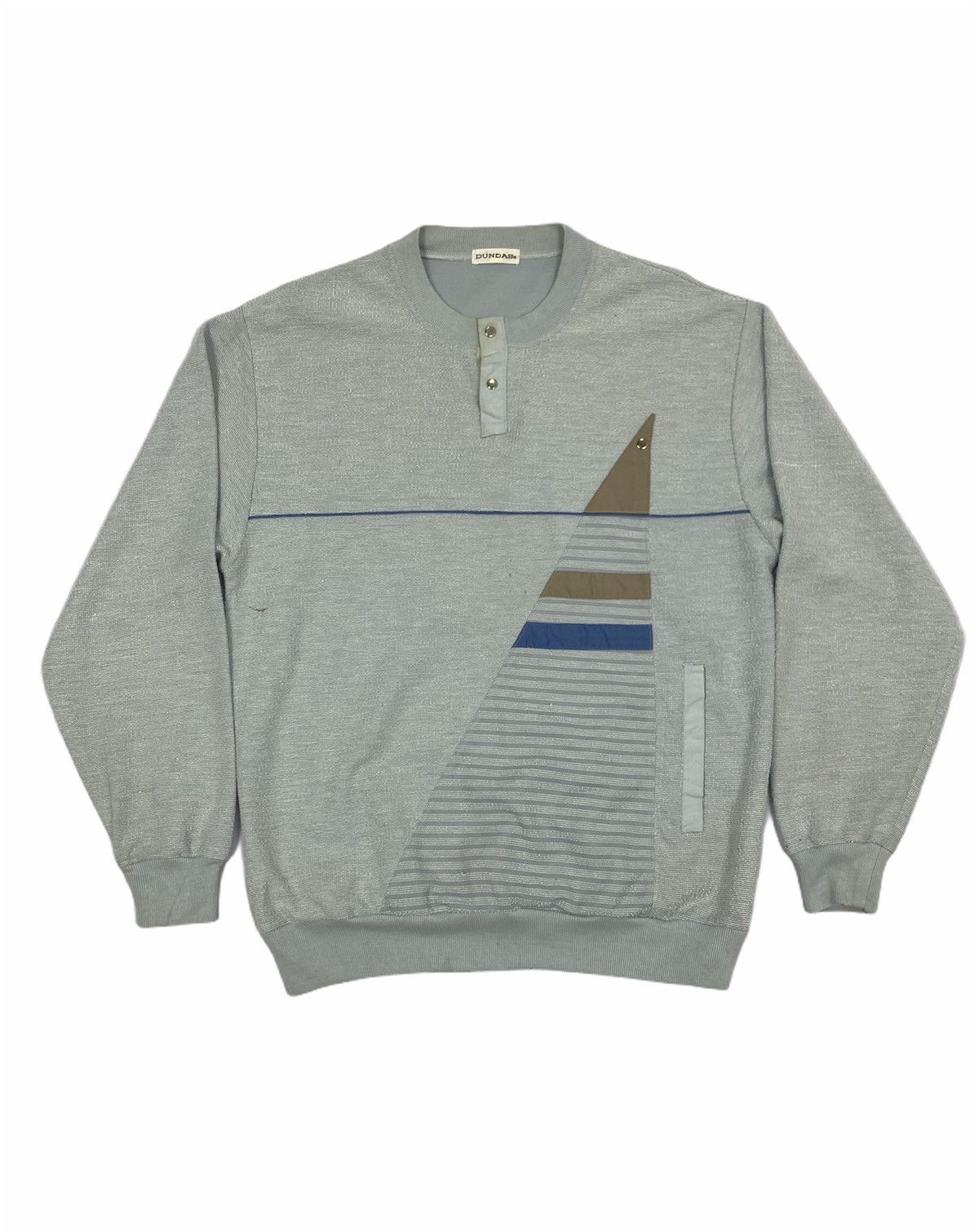 DUNDAS Vintag Urban Acrylic SinglePocket Varsity Swearshirt