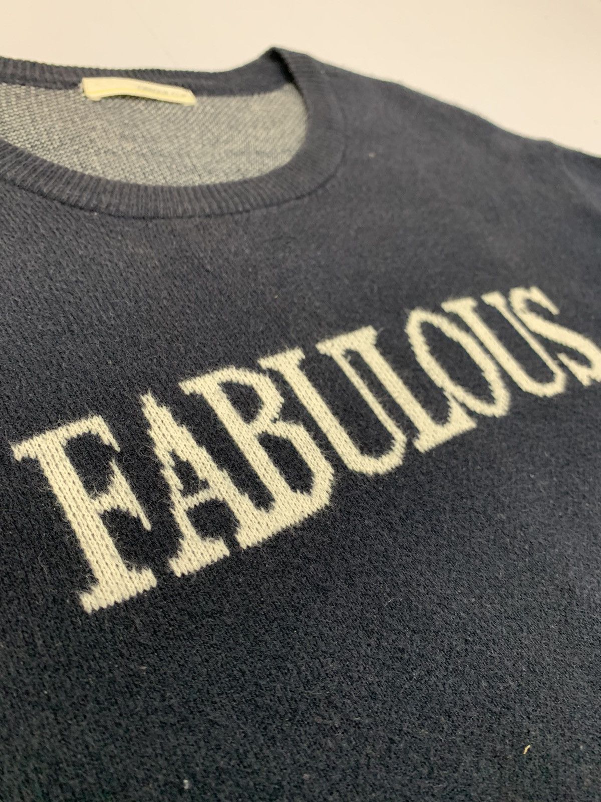 Aran Isles Knitwear × Designer OPAQUECLIP Vintage Fabulous Big Box Logo Graphic Sweatshirt Size S / US 4 / IT 40 - 4 Thumbnail
