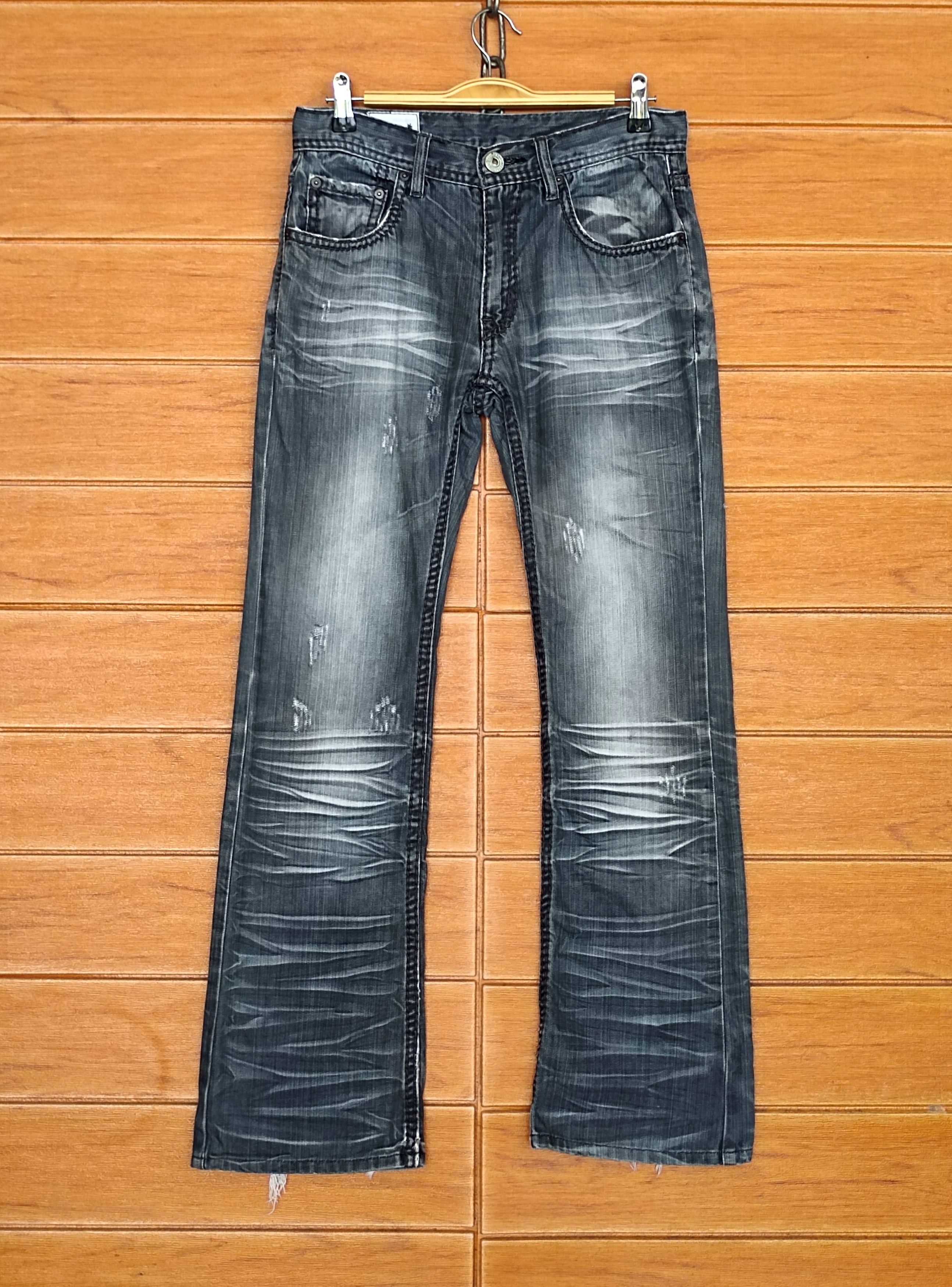 Self Edge × Sugar Cane Flared Jeans Rupert Wolf Flare Denim Jeans Boot Cut Size US 29 - 2 Thumbnail