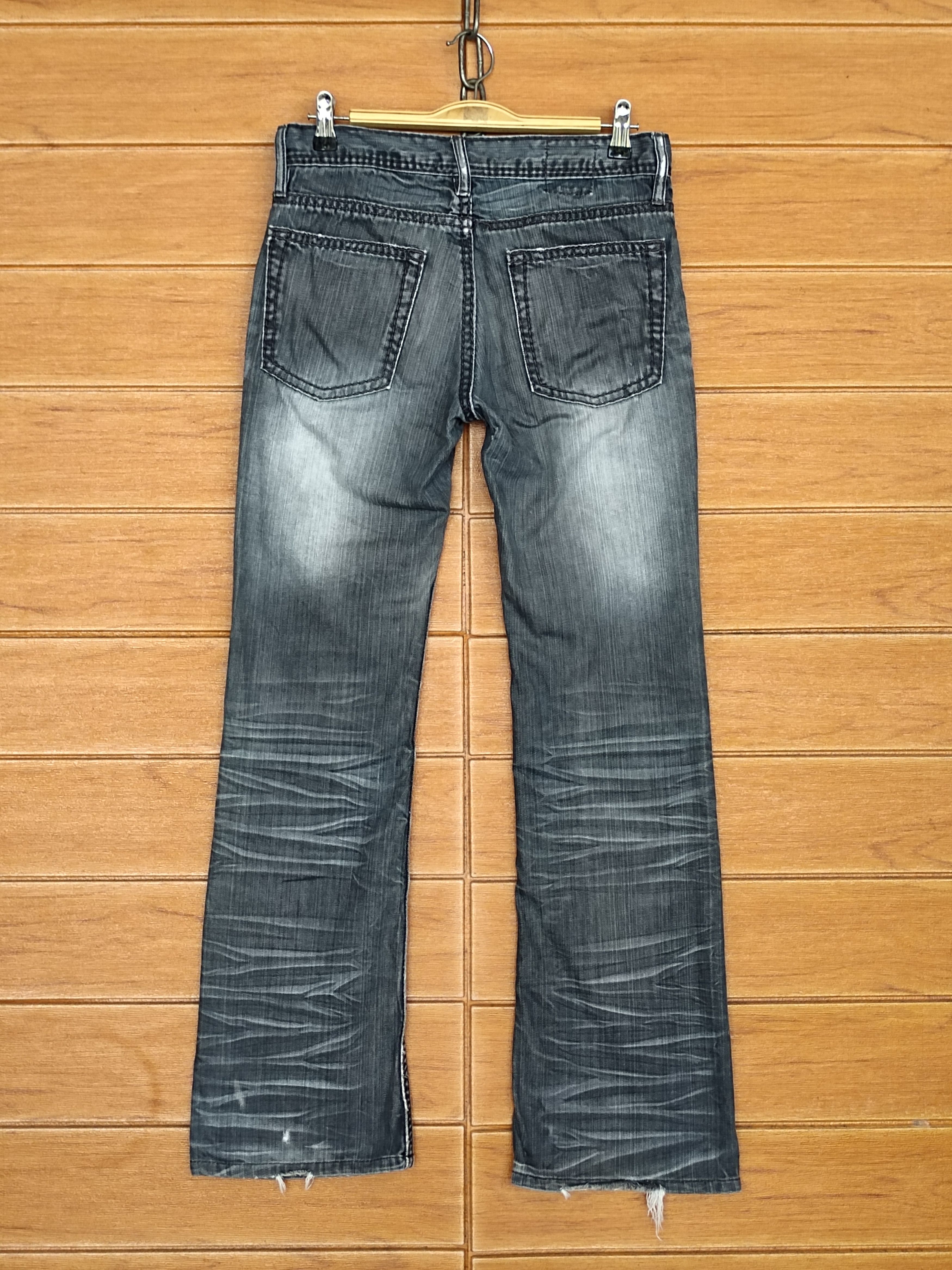 Self Edge × Sugar Cane Flared Jeans Rupert Wolf Flare Denim Jeans Boot Cut Size US 29 - 10 Thumbnail