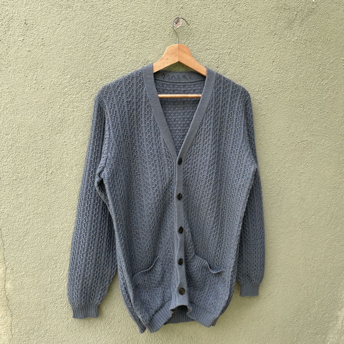 Japanese Brand Japanese Vintage Knit Cardigan Knitwear Like Kurt Cobin Size US M / EU 48-50 / 2 - 2 Thumbnail