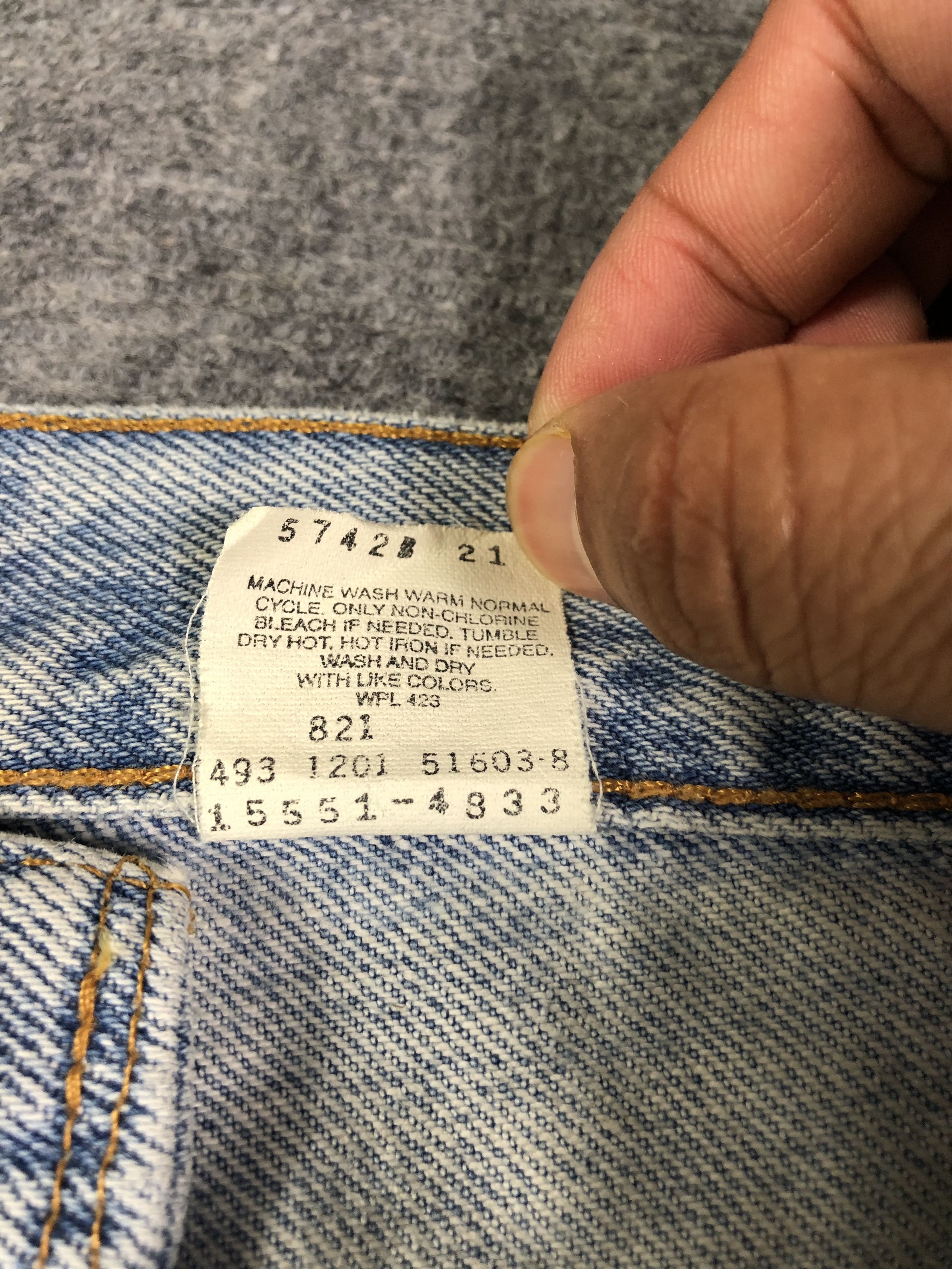 Levi's Light Blue Vintage Levis 550 Relaxed Fit Tapered Leg 28x30.5 Size 28" / US 6 / IT 42 - 5 Thumbnail