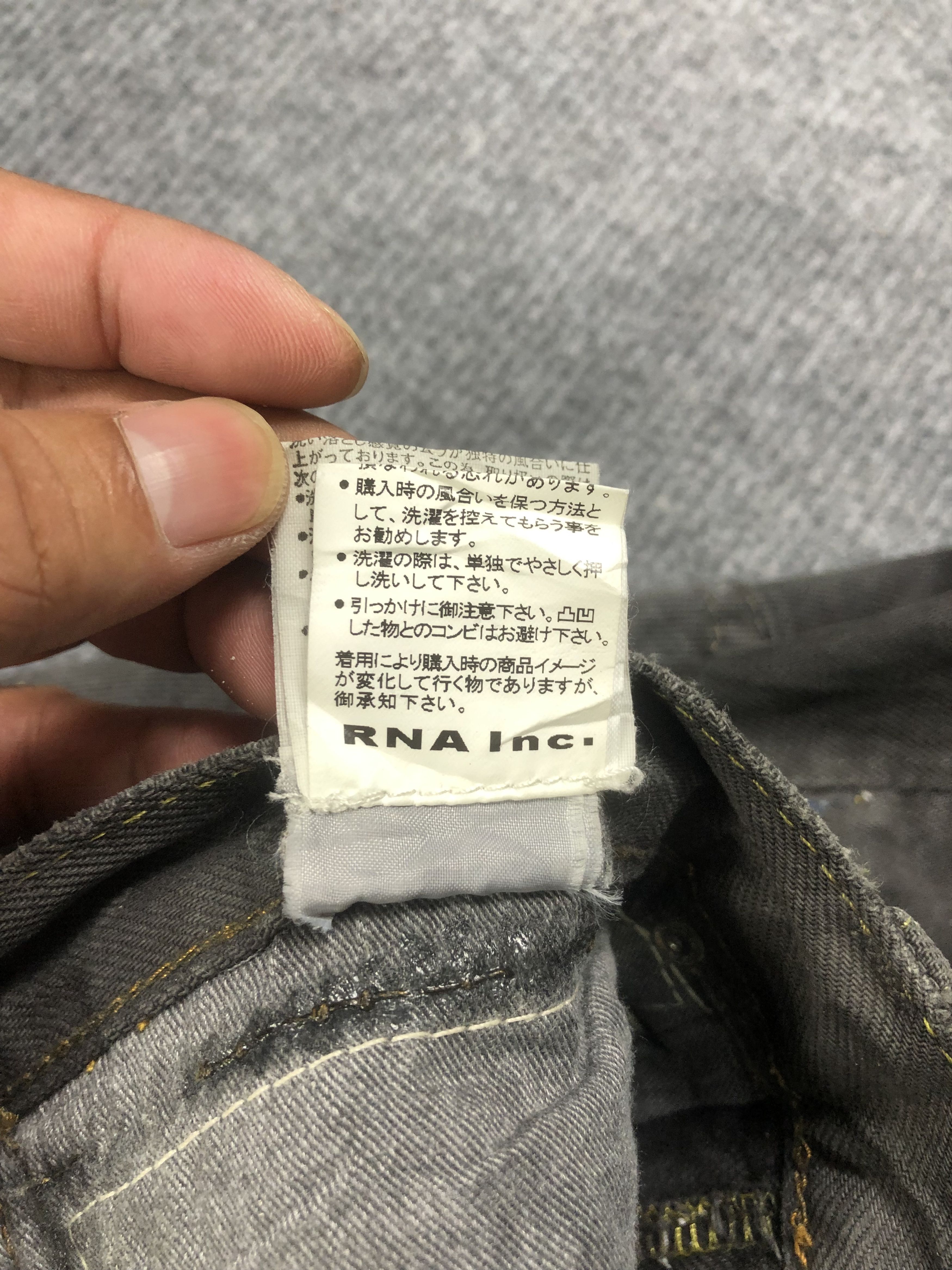 Japanese Brand RNA Inc Ripper Jeans 33x27.5 Size US 33 - 7 Thumbnail