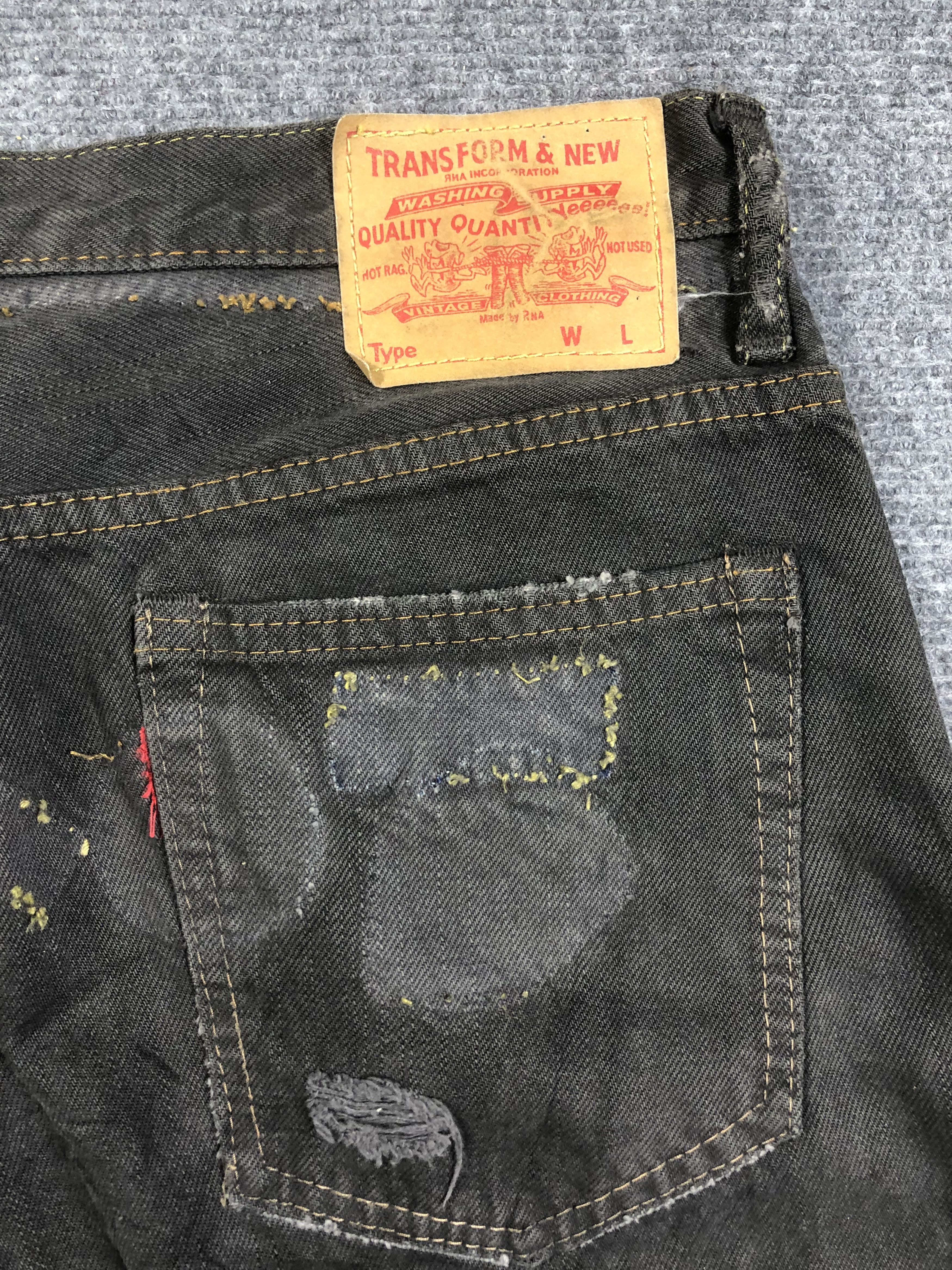 Japanese Brand RNA Inc Ripper Jeans 33x27.5 Size US 33 - 8 Thumbnail