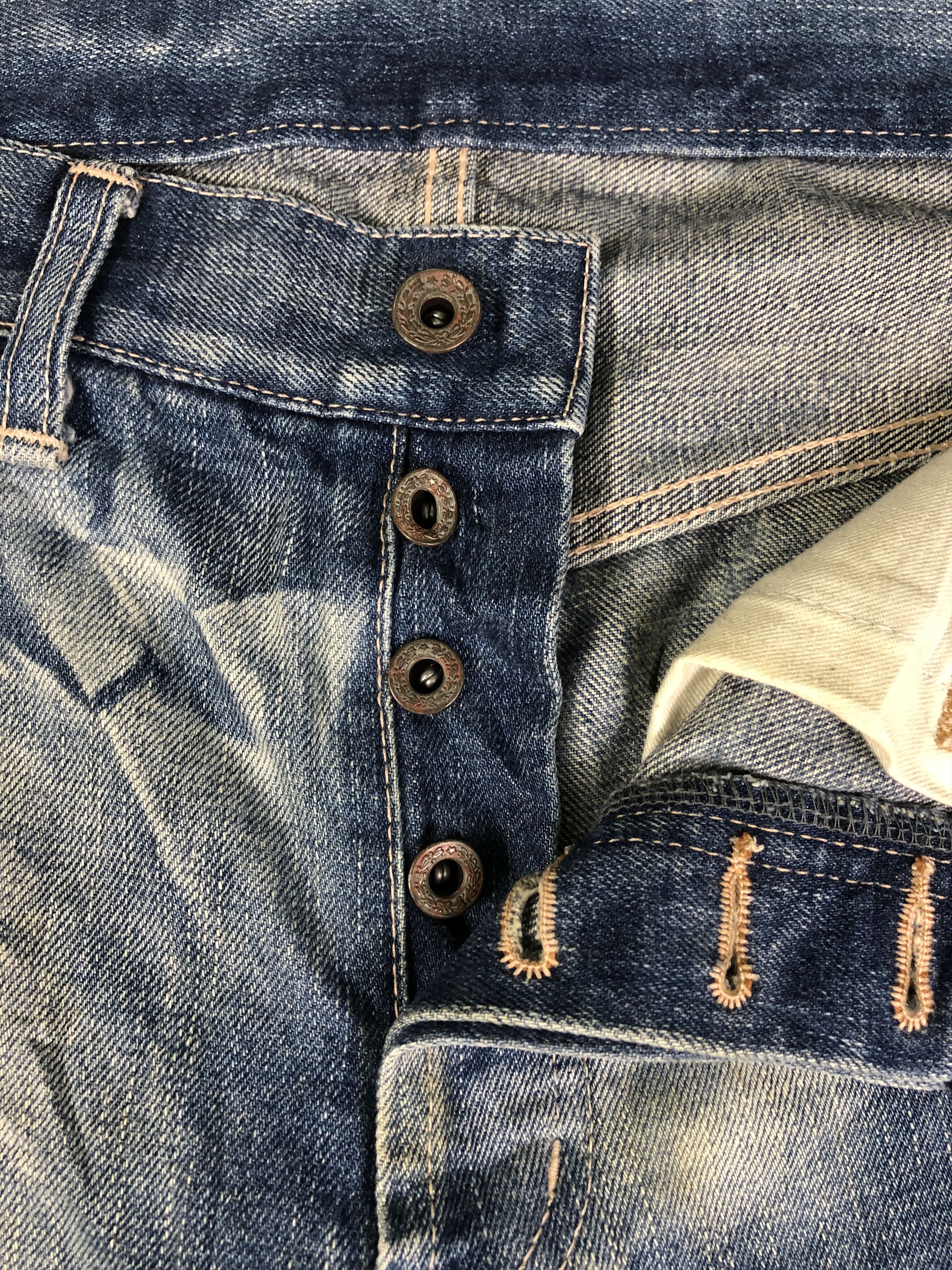 Japanese Brand TAKEO KIKUCHI DENIM JEANS 34x28 Size US 34 / EU 50 - 2 Thumbnail