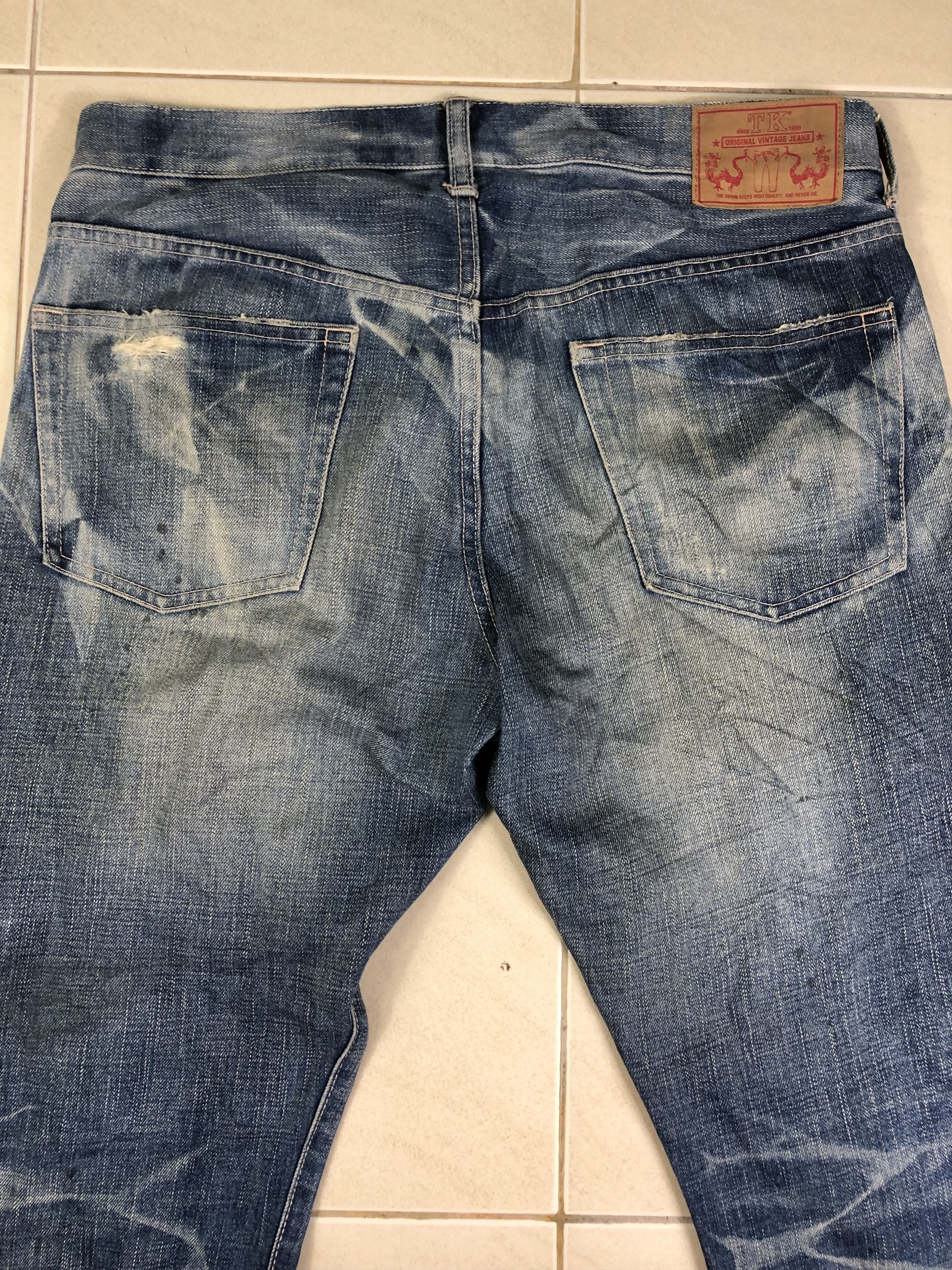 Japanese Brand TAKEO KIKUCHI DENIM JEANS 34x28 Size US 34 / EU 50 - 7 Thumbnail