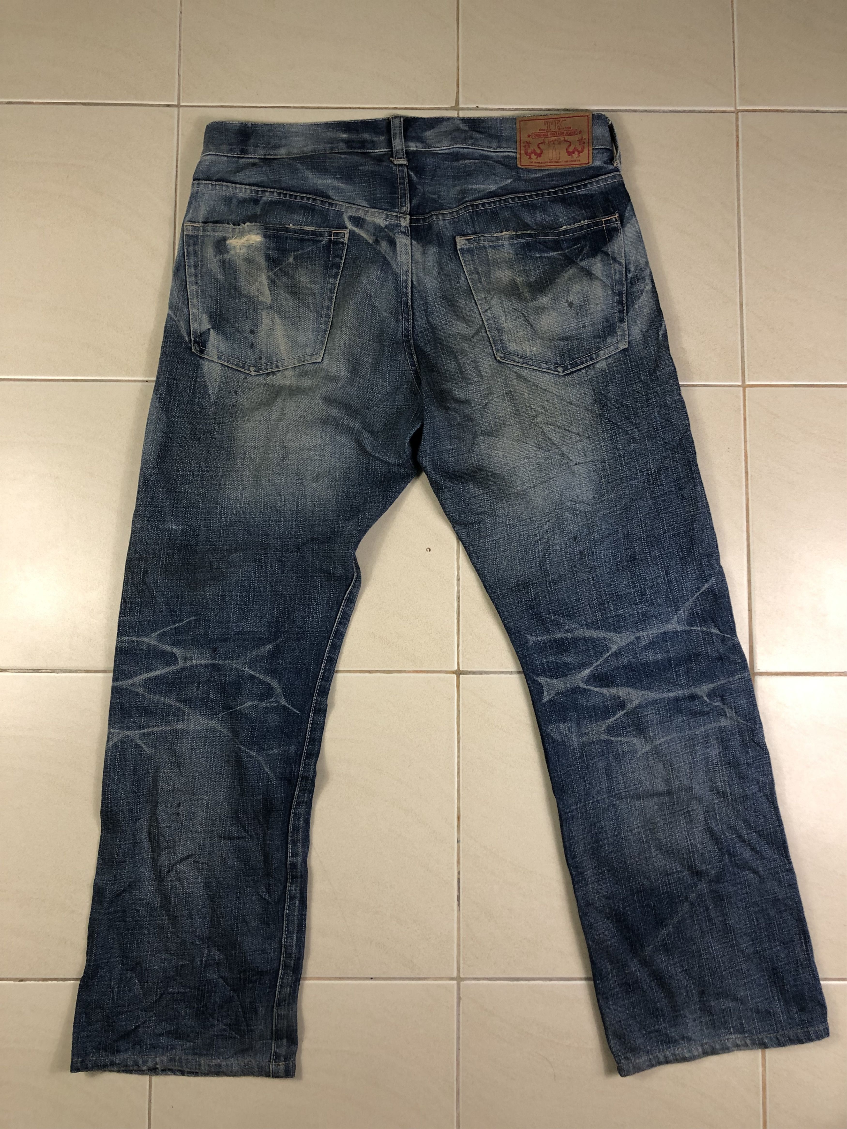 Japanese Brand TAKEO KIKUCHI DENIM JEANS 34x28 Size US 34 / EU 50 - 8 Thumbnail