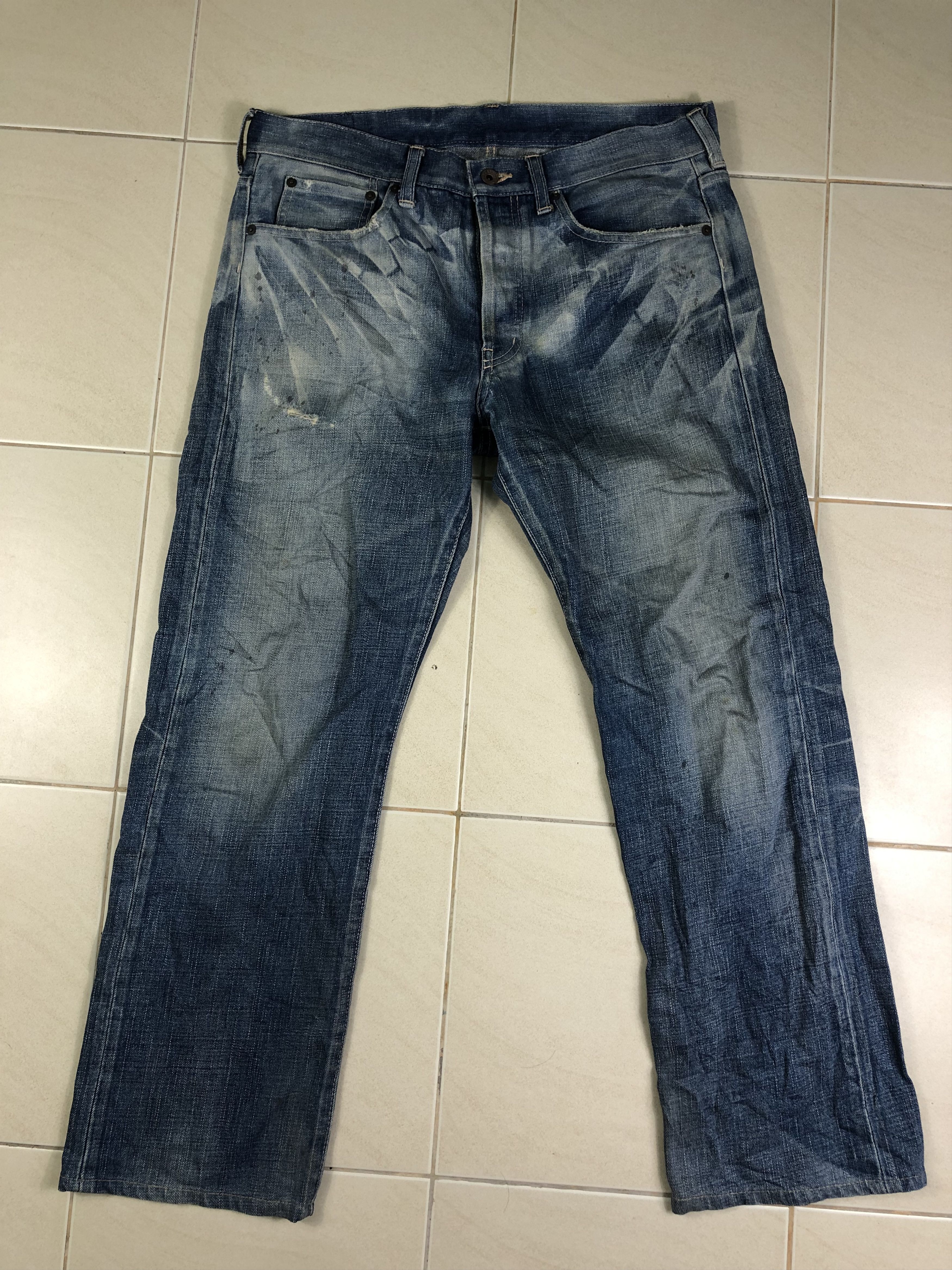 Japanese Brand TAKEO KIKUCHI DENIM JEANS 34x28 Size US 34 / EU 50 - 1 Thumbnail