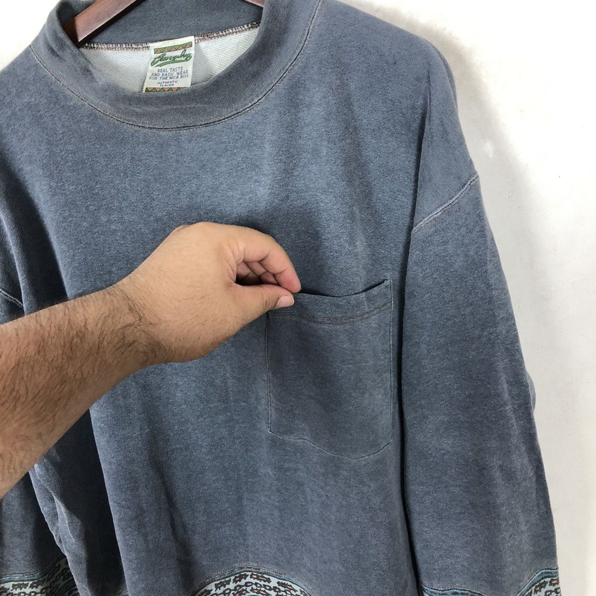 Japanese Brand SAVVYBEY SWEATSHIRT SINGLE POCKET INSPIRED BY KAPITAL JAPAN Size US L / EU 52-54 / 3 - 5 Thumbnail