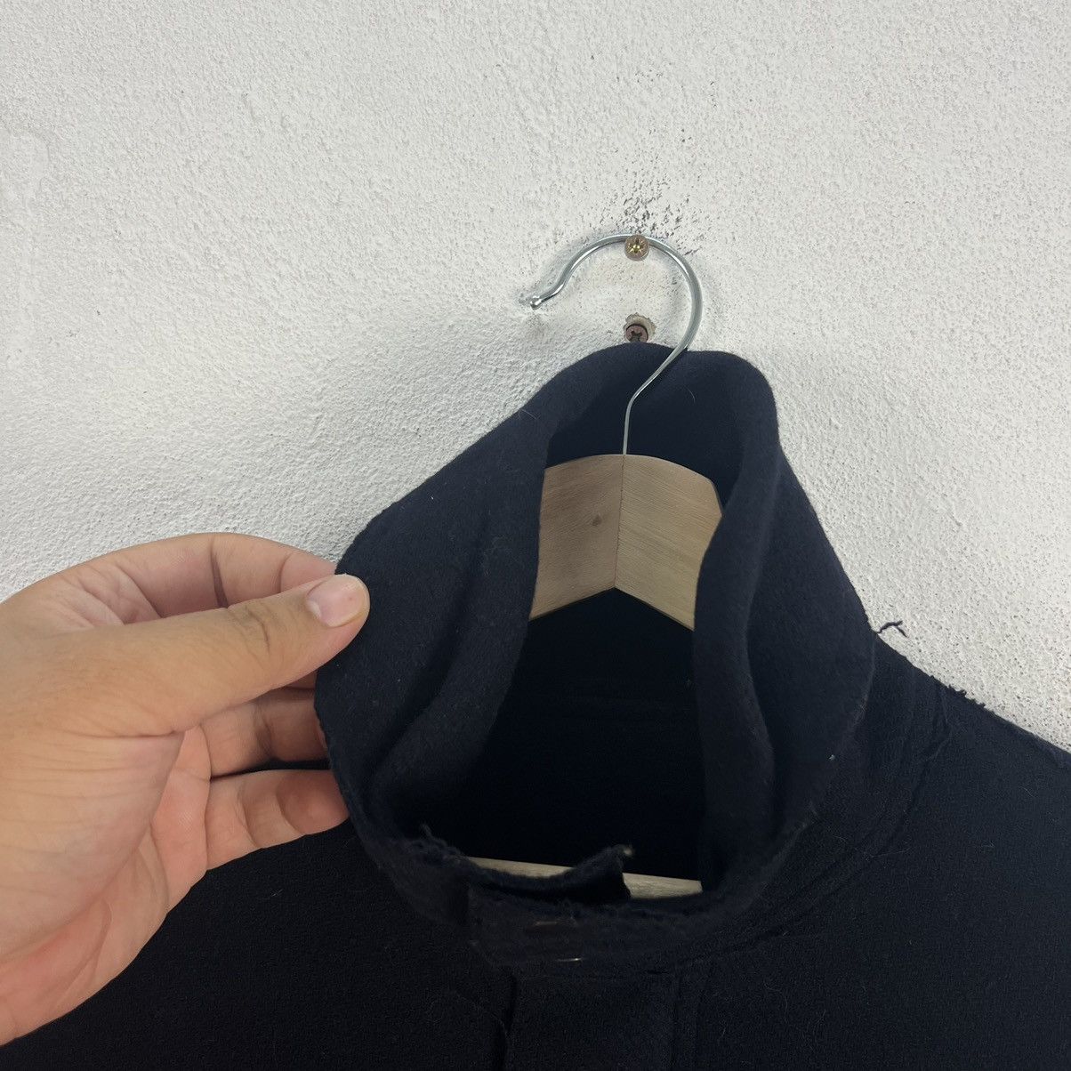 Japanese Brand YOHJI YAMAMOTO INSPIRED WOOL JACKET DOUBLE COLLAR GUKI JAPAN Size US M / EU 48-50 / 2 - 7 Thumbnail