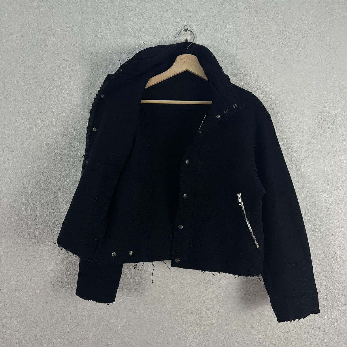 Japanese Brand YOHJI YAMAMOTO INSPIRED WOOL JACKET DOUBLE COLLAR GUKI JAPAN Size US M / EU 48-50 / 2 - 11 Thumbnail