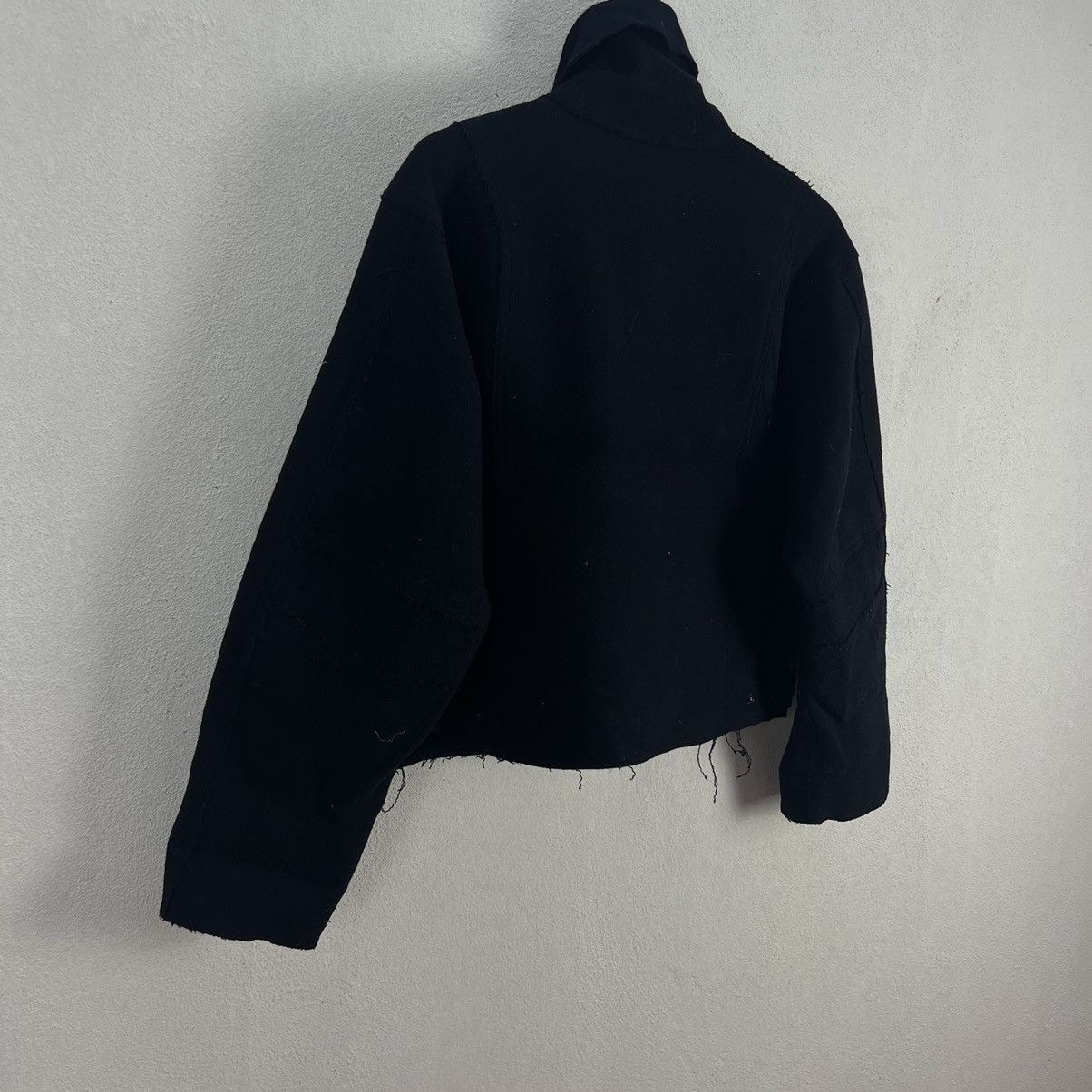 Japanese Brand YOHJI YAMAMOTO INSPIRED WOOL JACKET DOUBLE COLLAR GUKI JAPAN Size US M / EU 48-50 / 2 - 9 Thumbnail