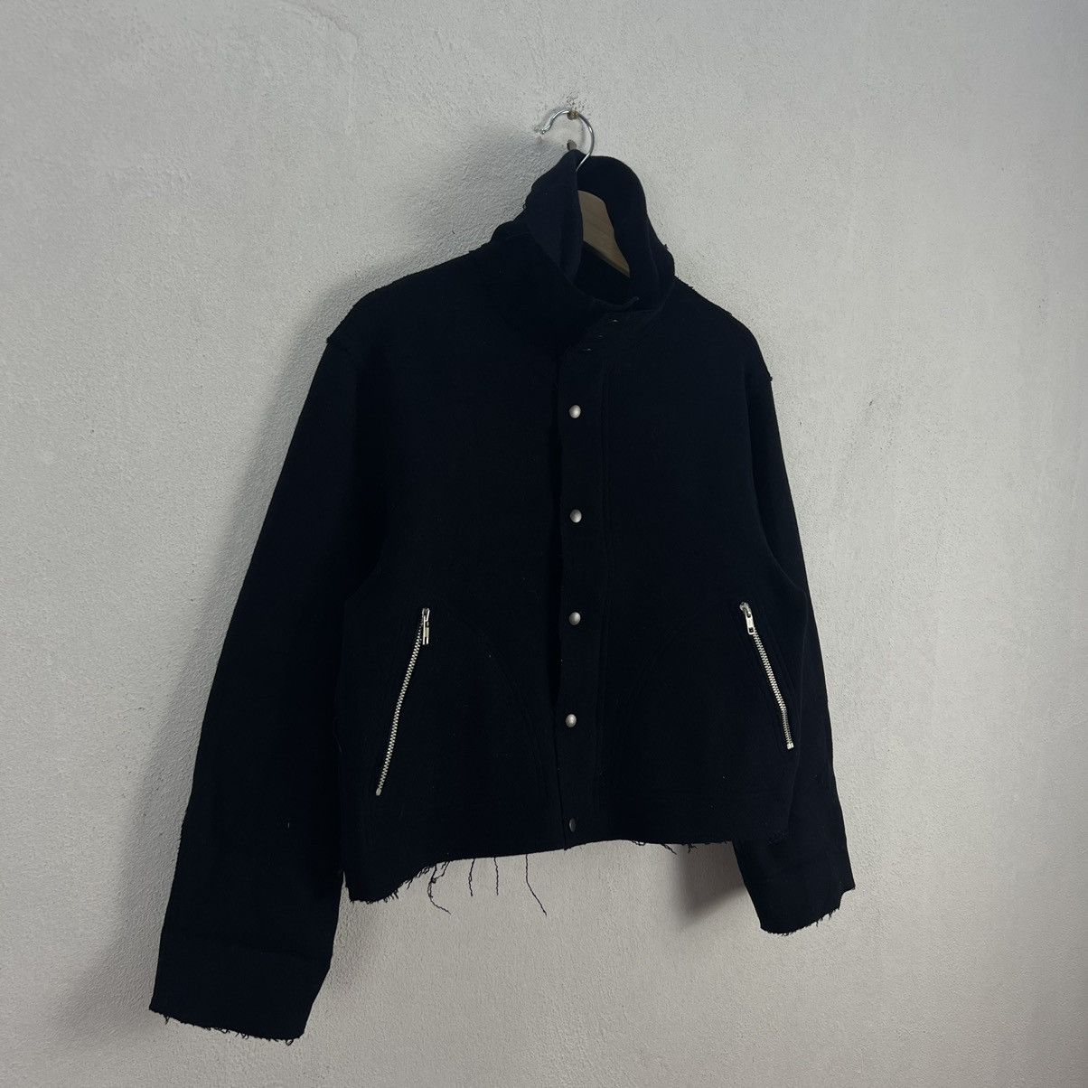 Japanese Brand YOHJI YAMAMOTO INSPIRED WOOL JACKET DOUBLE COLLAR GUKI JAPAN Size US M / EU 48-50 / 2 - 2 Thumbnail