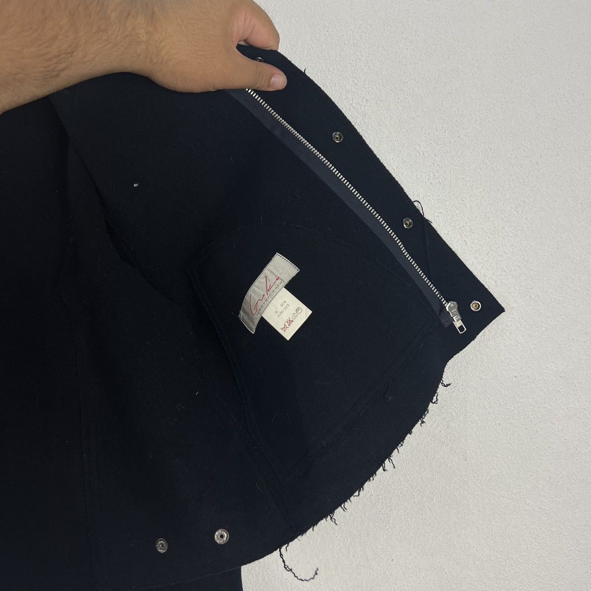 Japanese Brand YOHJI YAMAMOTO INSPIRED WOOL JACKET DOUBLE COLLAR GUKI JAPAN Size US M / EU 48-50 / 2 - 13 Thumbnail