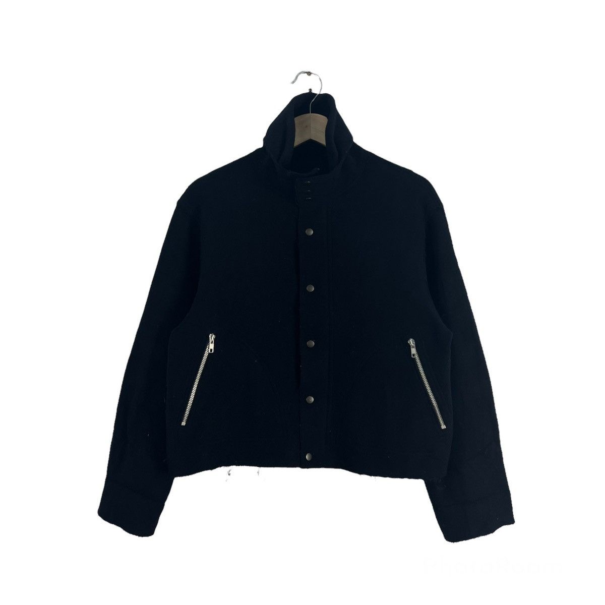 Japanese Brand YOHJI YAMAMOTO INSPIRED WOOL JACKET DOUBLE COLLAR GUKI JAPAN Size US M / EU 48-50 / 2 - 1 Thumbnail