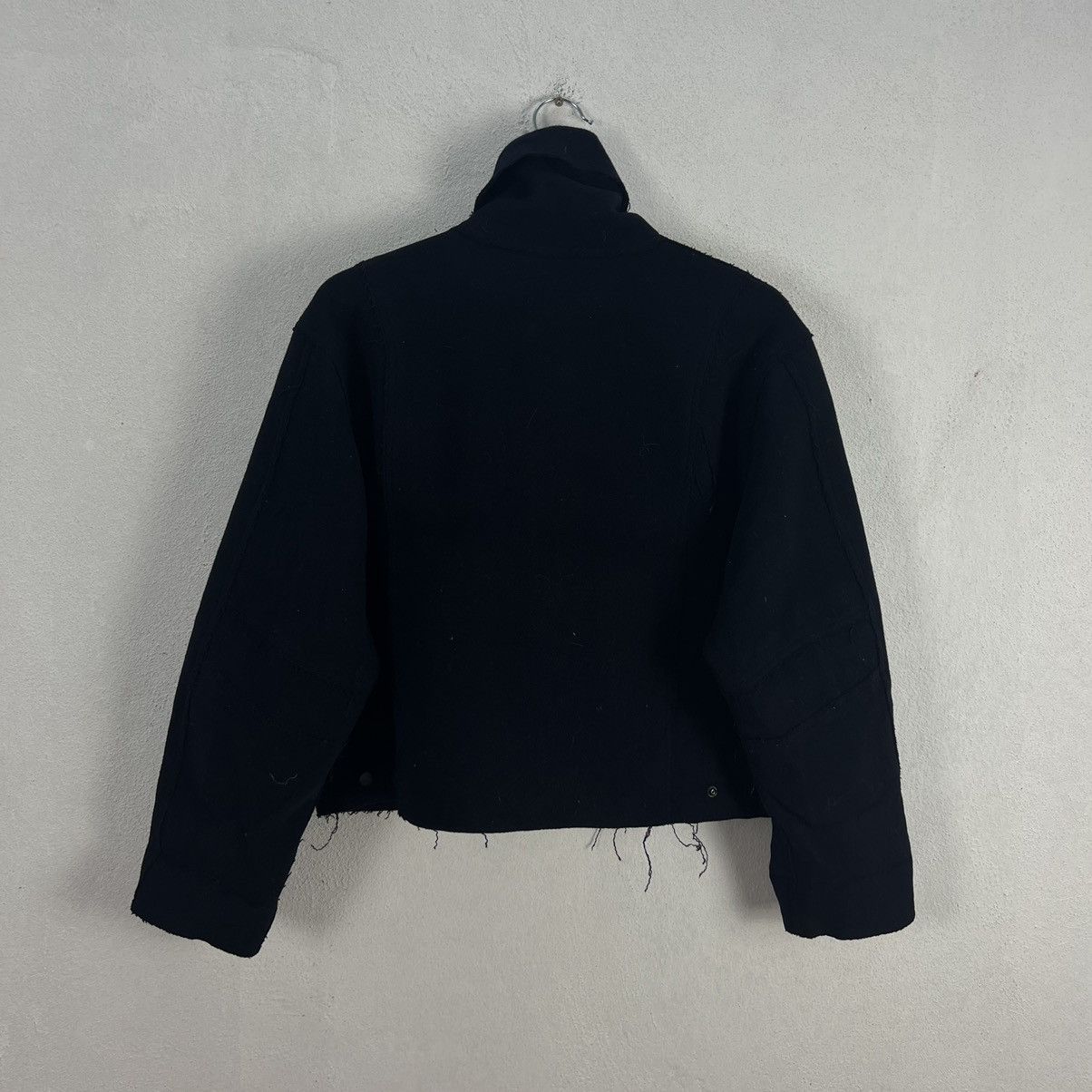 Japanese Brand YOHJI YAMAMOTO INSPIRED WOOL JACKET DOUBLE COLLAR GUKI JAPAN Size US M / EU 48-50 / 2 - 8 Thumbnail