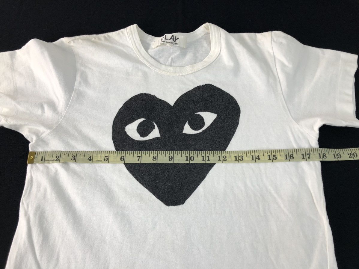Comme des Garcons CDG Comme Des Garcon Big Black Heart Logo Tee Size L / US 10 / IT 46 - 8 Thumbnail