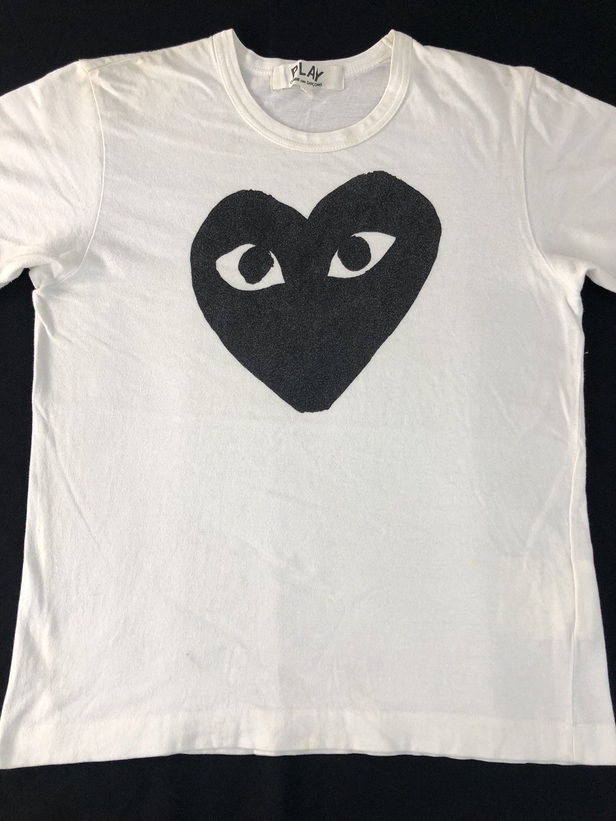 Comme des Garcons CDG Comme Des Garcon Big Black Heart Logo Tee Size L / US 10 / IT 46 - 4 Thumbnail