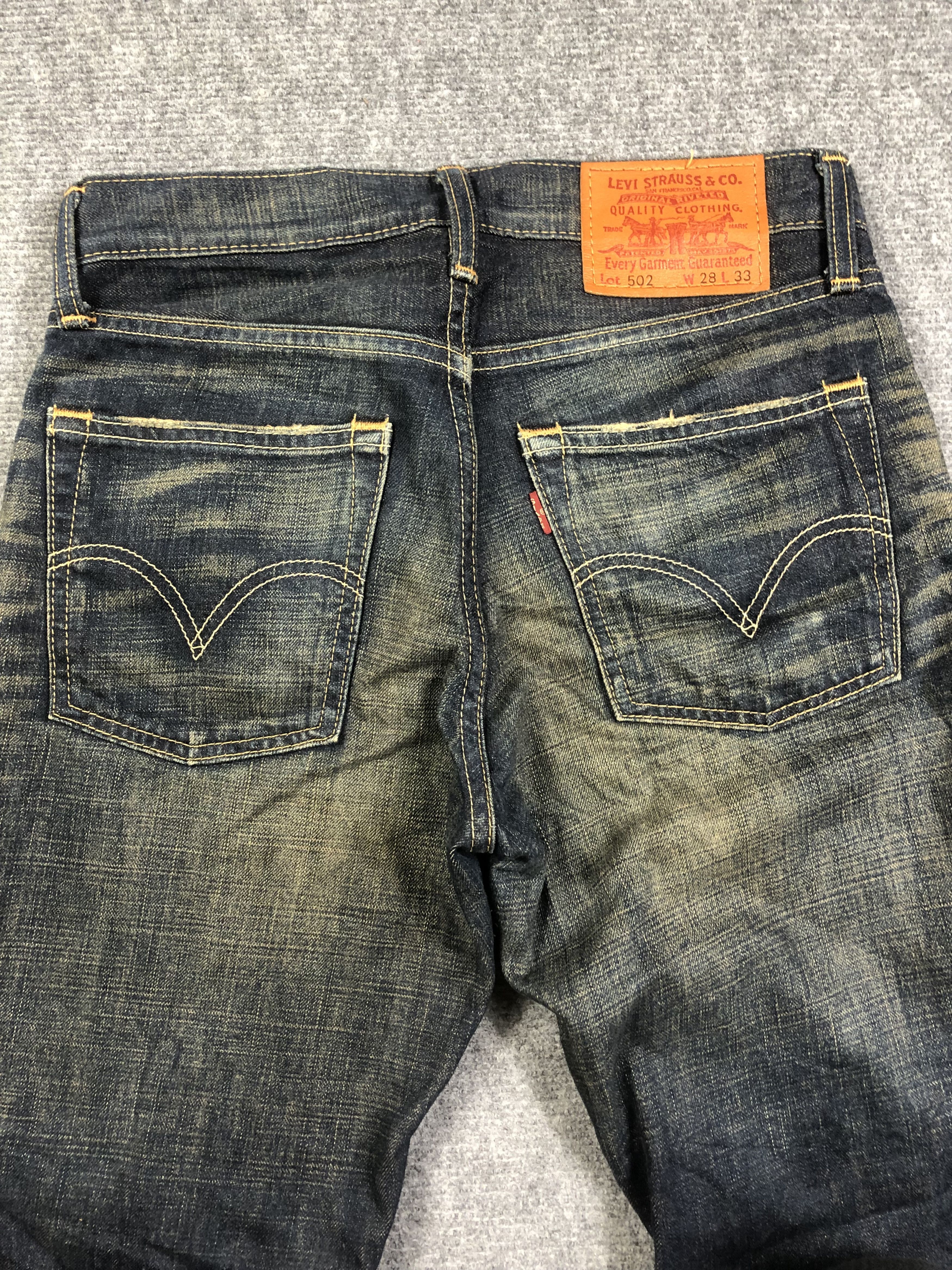 Levi's Levis 502 Blue Jeans 29x31.5 Size US 29 - 7 Thumbnail