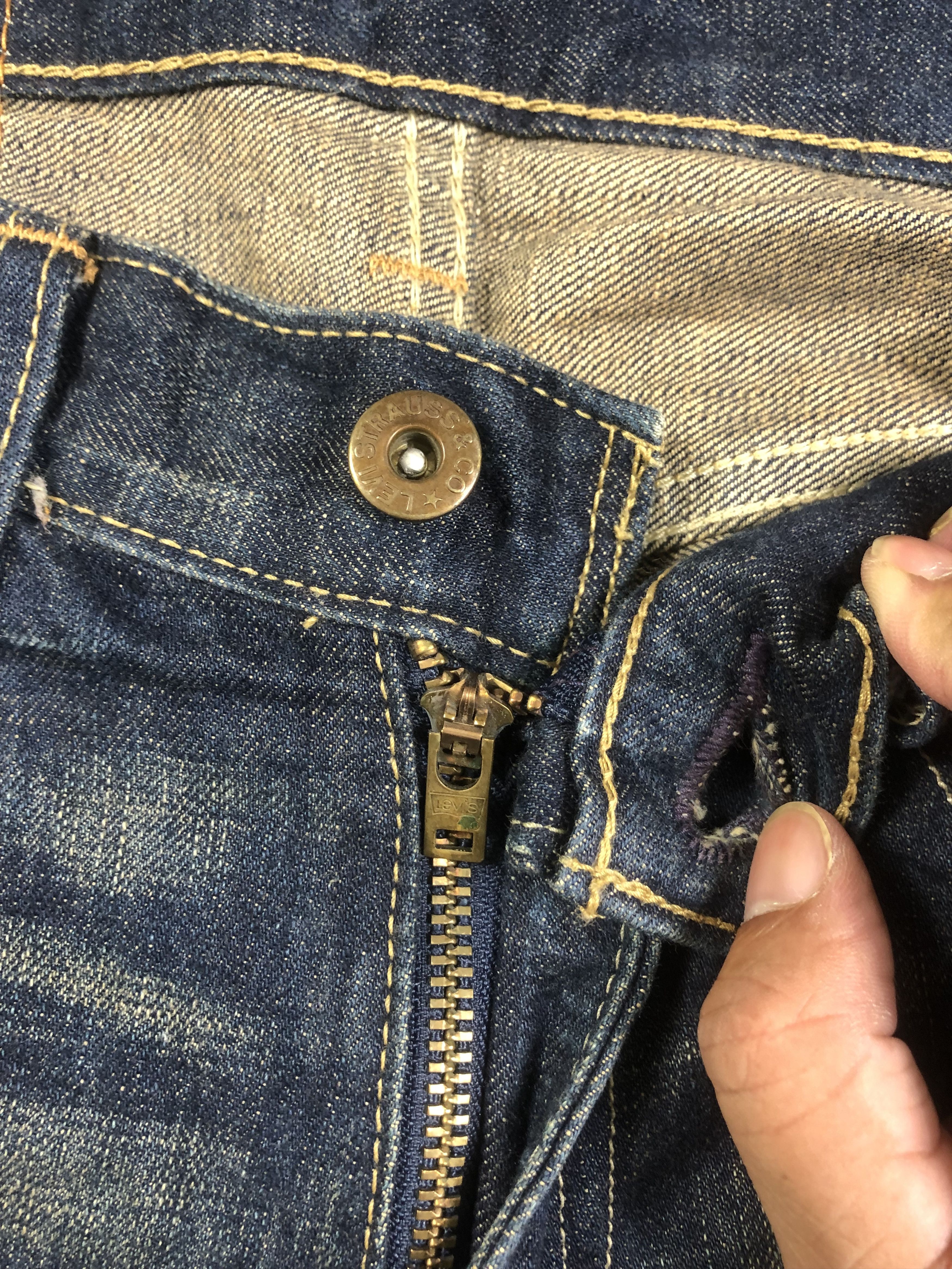 Levi's Levis 502 Blue Jeans 29x31.5 Size US 29 - 3 Thumbnail