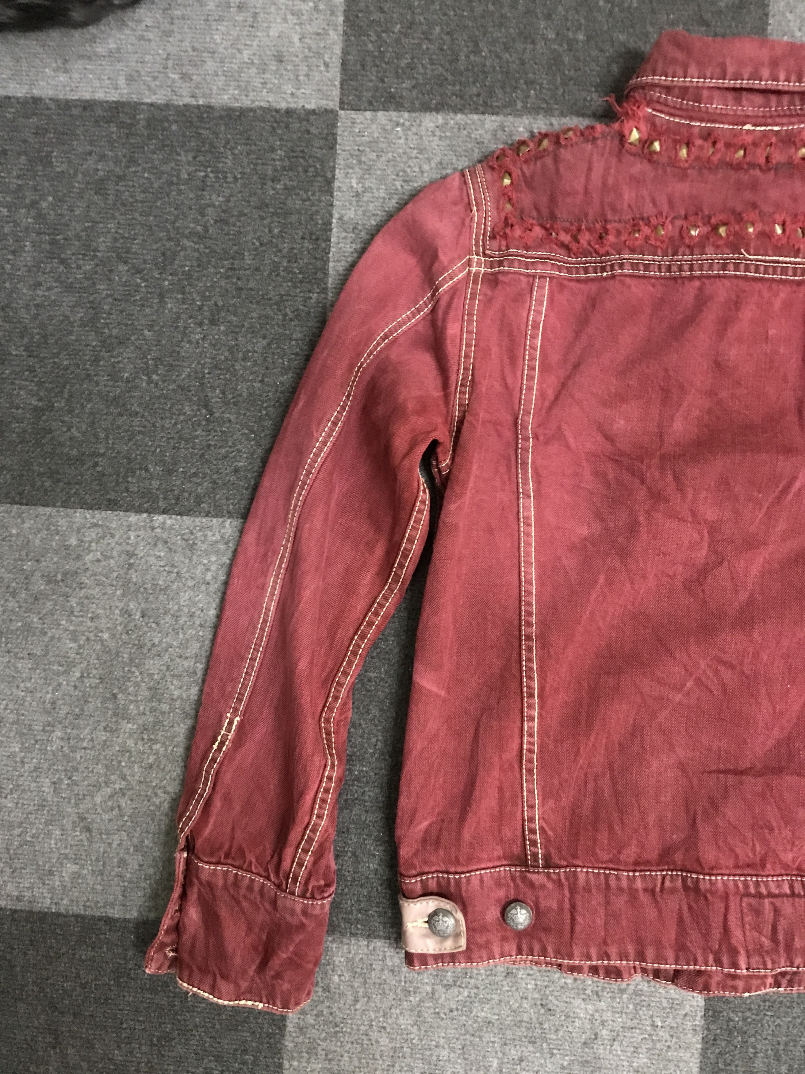 Seditionaries J43 Statement Jeans Spike Distressed Trucker Jacket Size M / US 6-8 / IT 42-44 - 12 Thumbnail