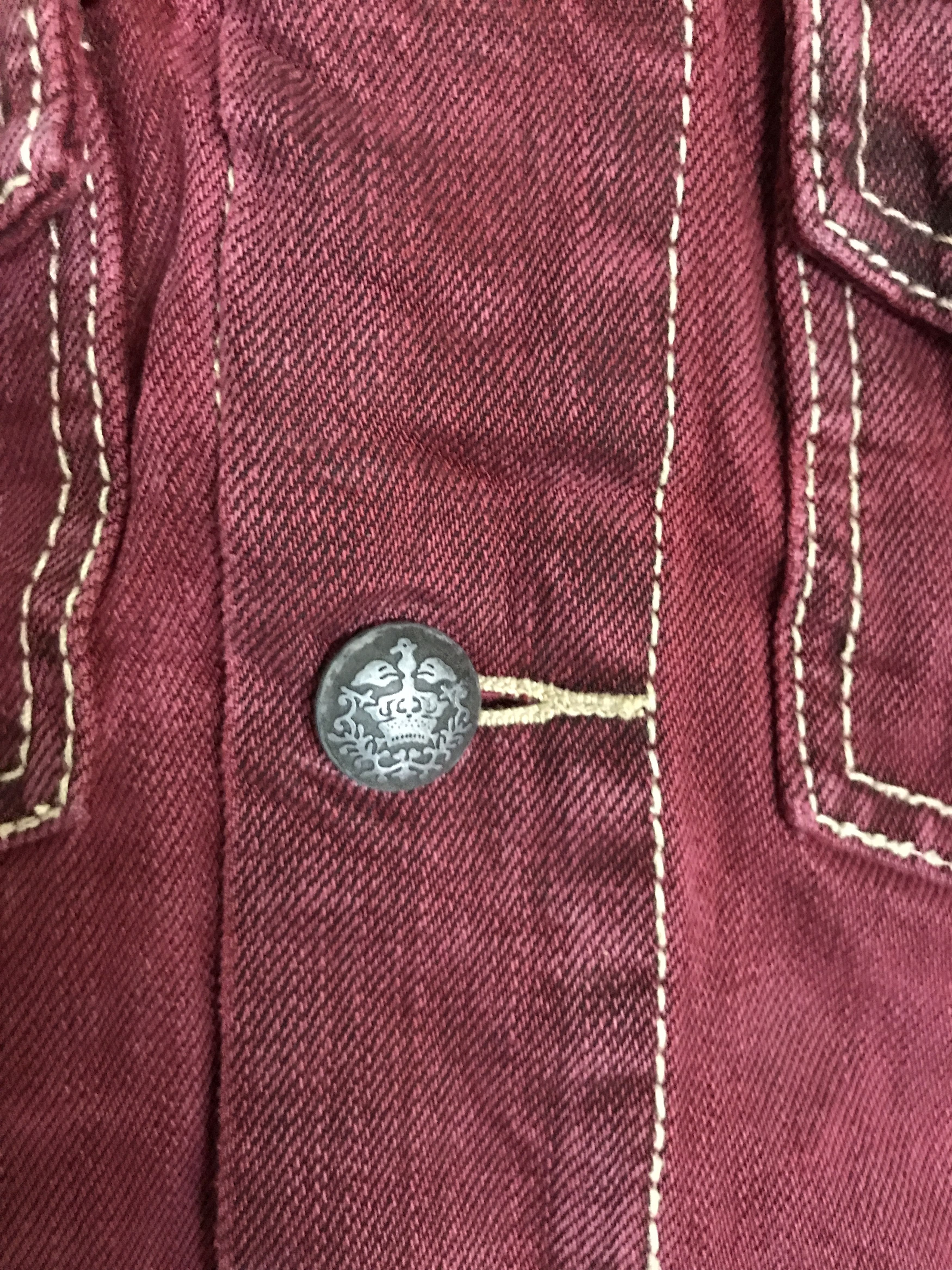 Seditionaries J43 Statement Jeans Spike Distressed Trucker Jacket Size M / US 6-8 / IT 42-44 - 9 Thumbnail