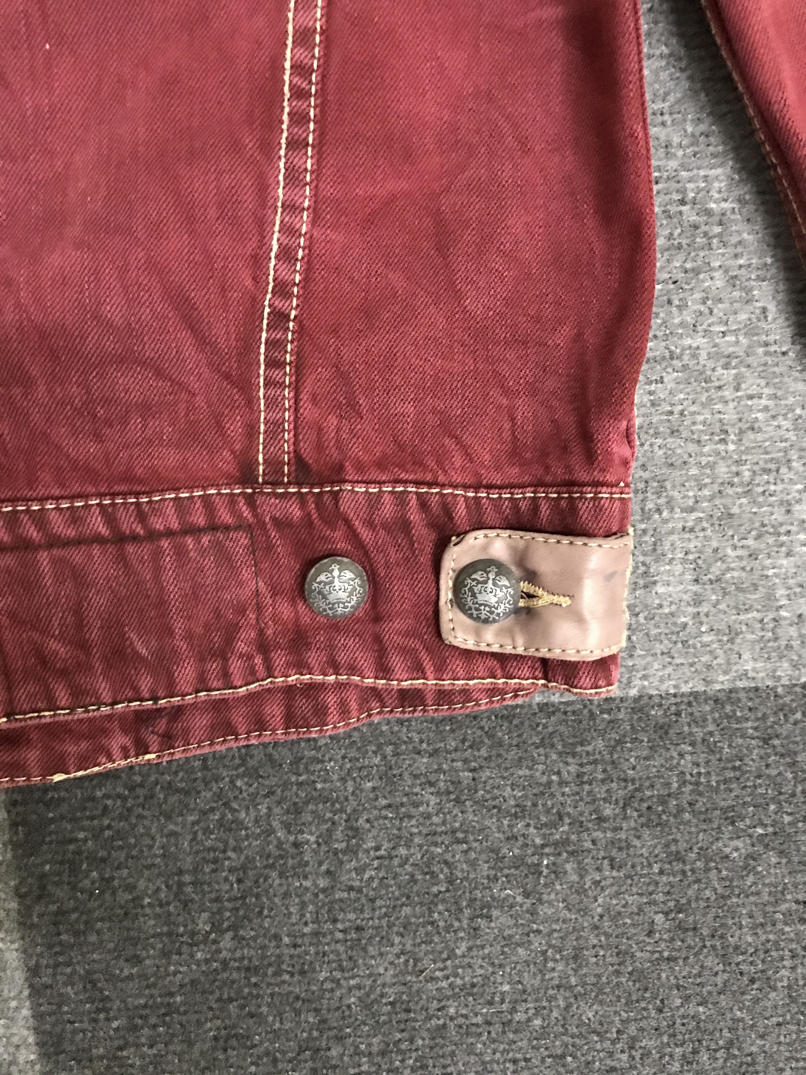 Seditionaries J43 Statement Jeans Spike Distressed Trucker Jacket Size M / US 6-8 / IT 42-44 - 14 Thumbnail